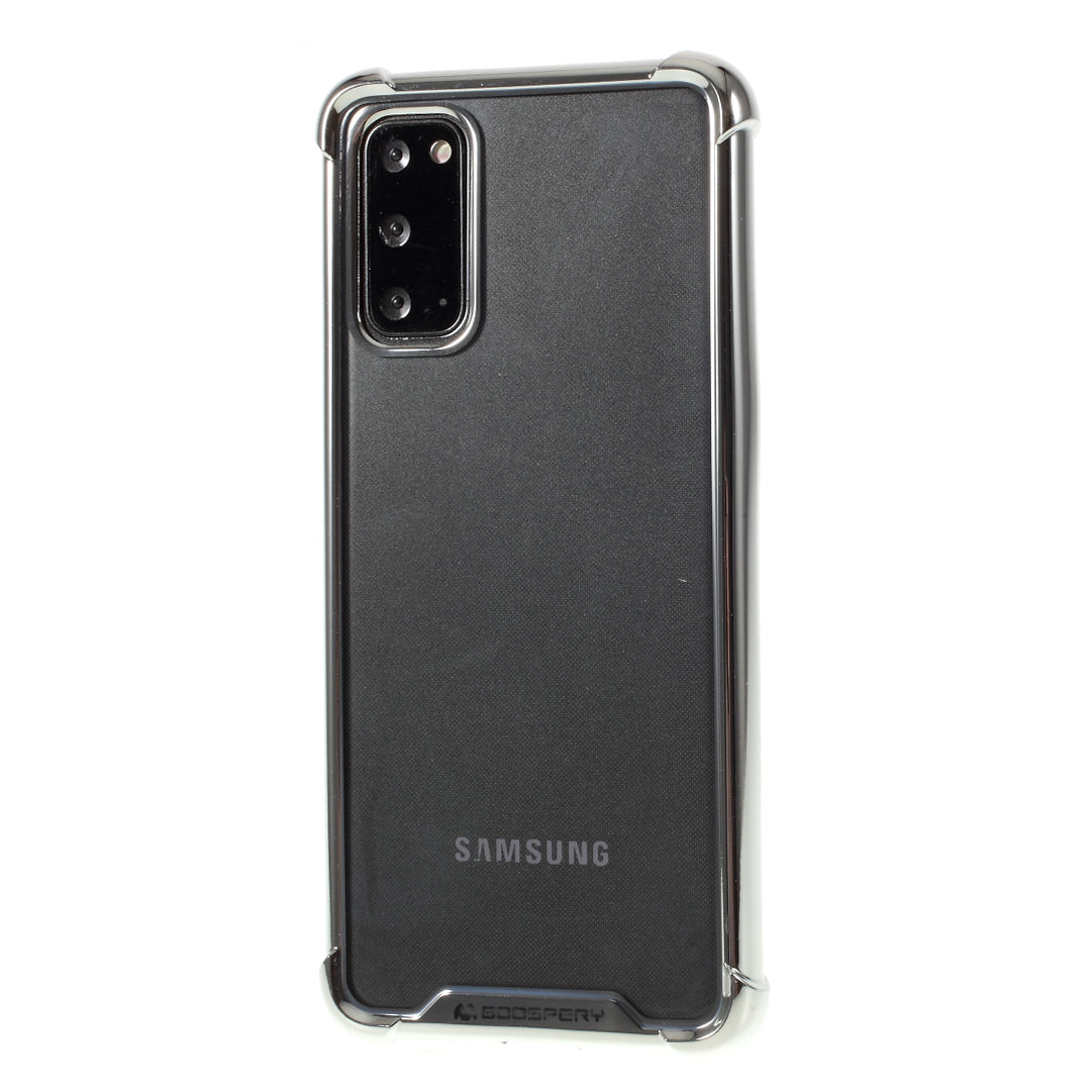 MERCURY GOOSPERY Case Electroplating TPU Mobile Phone Shell for Samsung Galaxy S20 4G/S20 5G - Silver