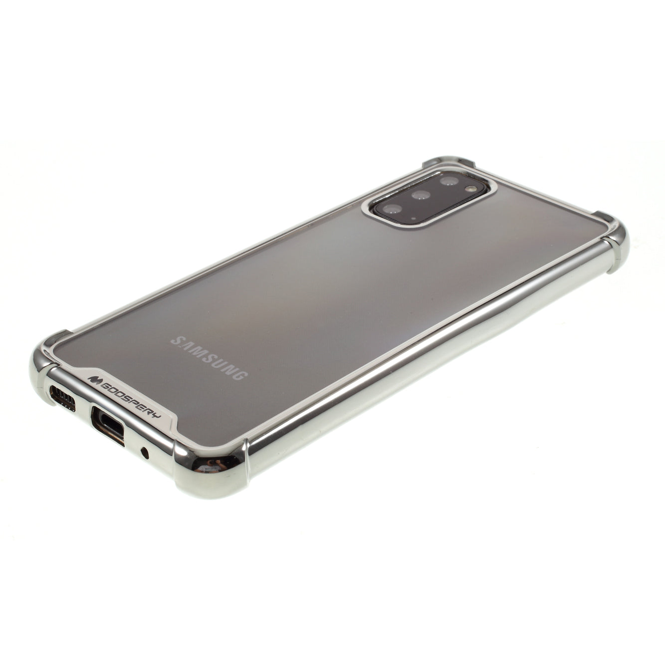 MERCURY GOOSPERY Case Electroplating TPU Mobile Phone Shell for Samsung Galaxy S20 4G/S20 5G - Silver