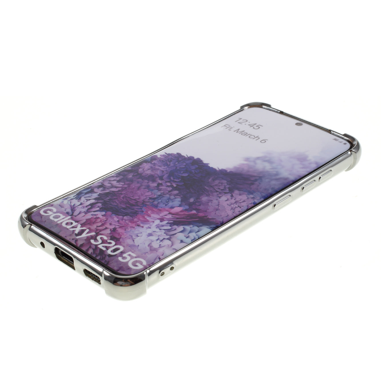 MERCURY GOOSPERY Case Electroplating TPU Mobile Phone Shell for Samsung Galaxy S20 4G/S20 5G - Silver