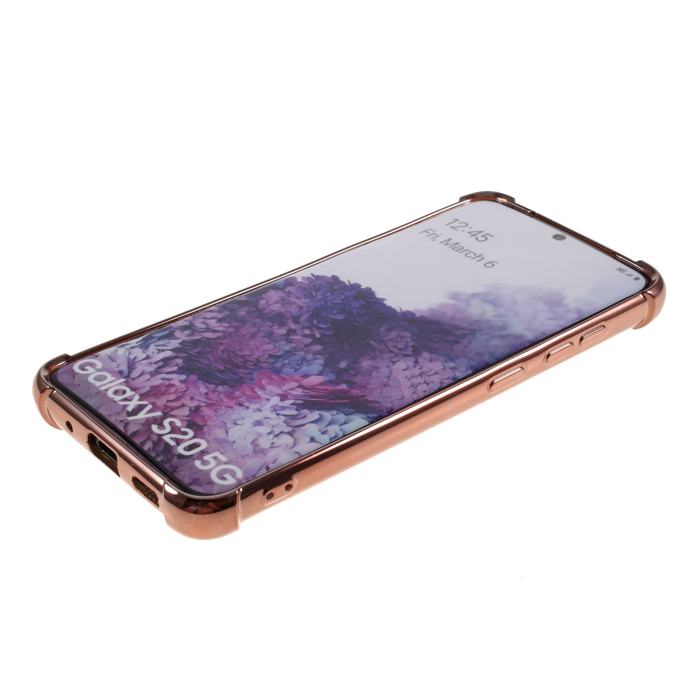 MERCURY GOOSPERY Case Electroplating TPU Mobile Phone Shell for Samsung Galaxy S20 4G/S20 5G - Rose Gold