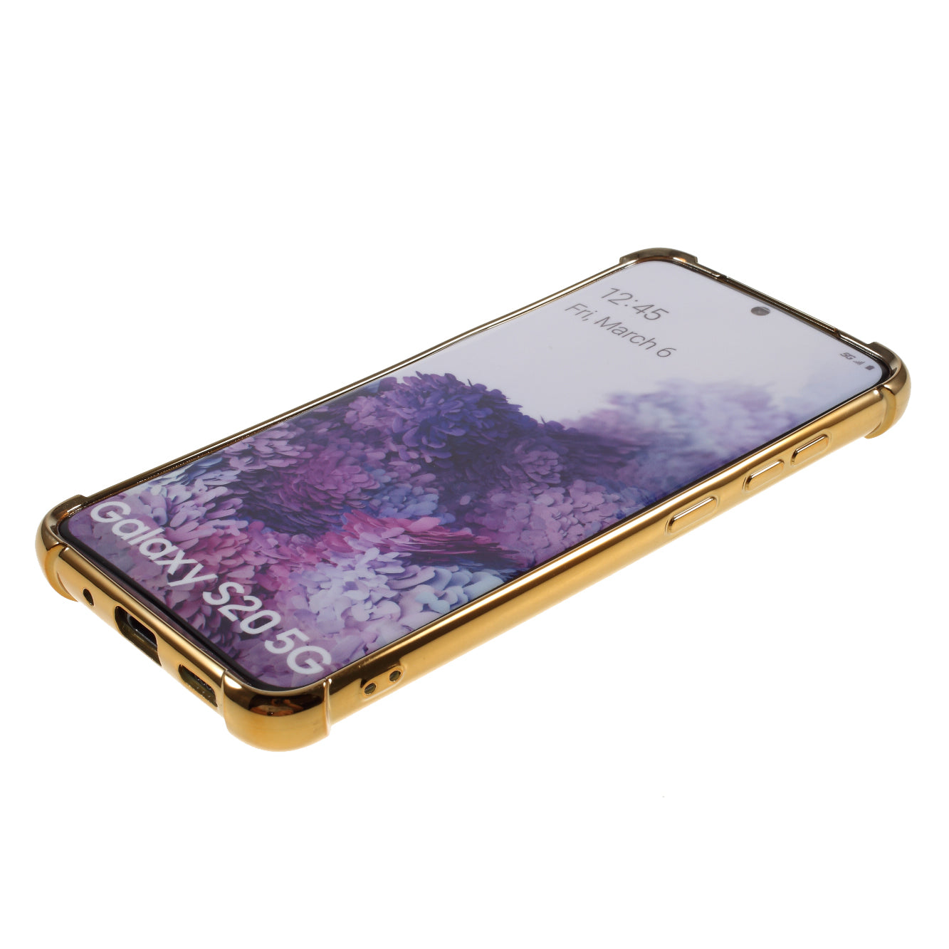 MERCURY GOOSPERY Case Electroplating TPU Mobile Phone Shell for Samsung Galaxy S20 4G/S20 5G - Gold