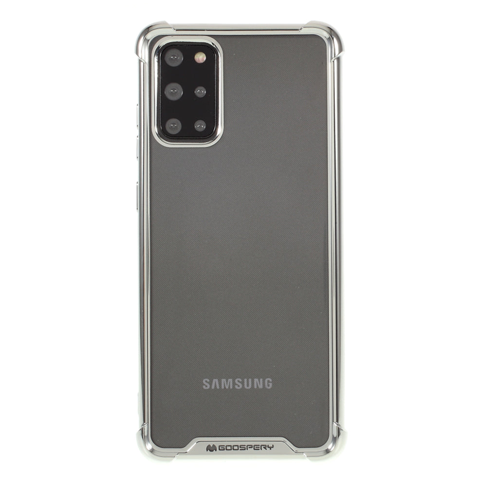 MERCURY GOOSPERY Mobile Phone Case Electroplating TPU Shell for Samsung Galaxy S20 Plus/S20 Plus 5G  - Silver