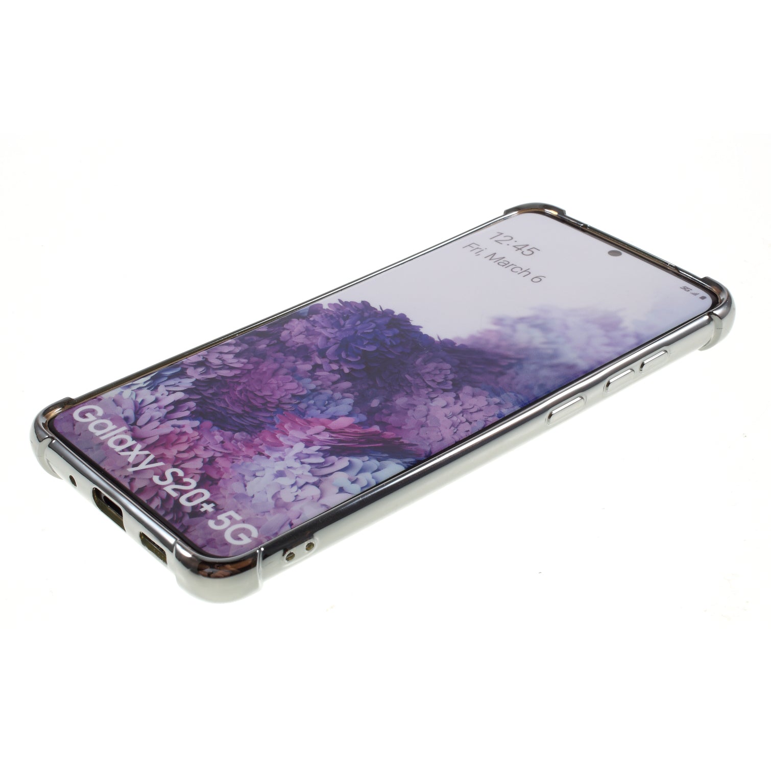 MERCURY GOOSPERY Mobile Phone Case Electroplating TPU Shell for Samsung Galaxy S20 Plus/S20 Plus 5G  - Silver