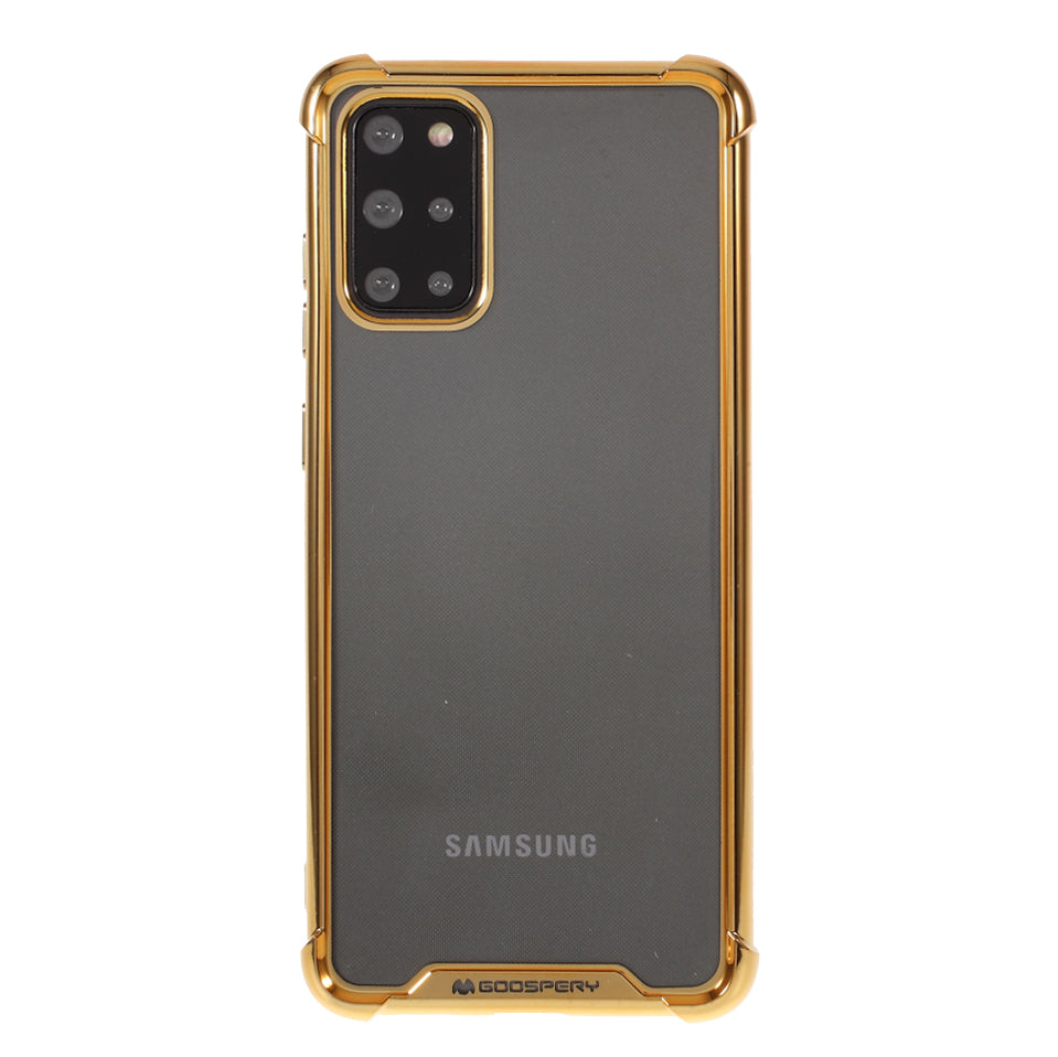 MERCURY GOOSPERY Mobile Phone Case Electroplating TPU Shell for Samsung Galaxy S20 Plus/S20 Plus 5G  - Gold