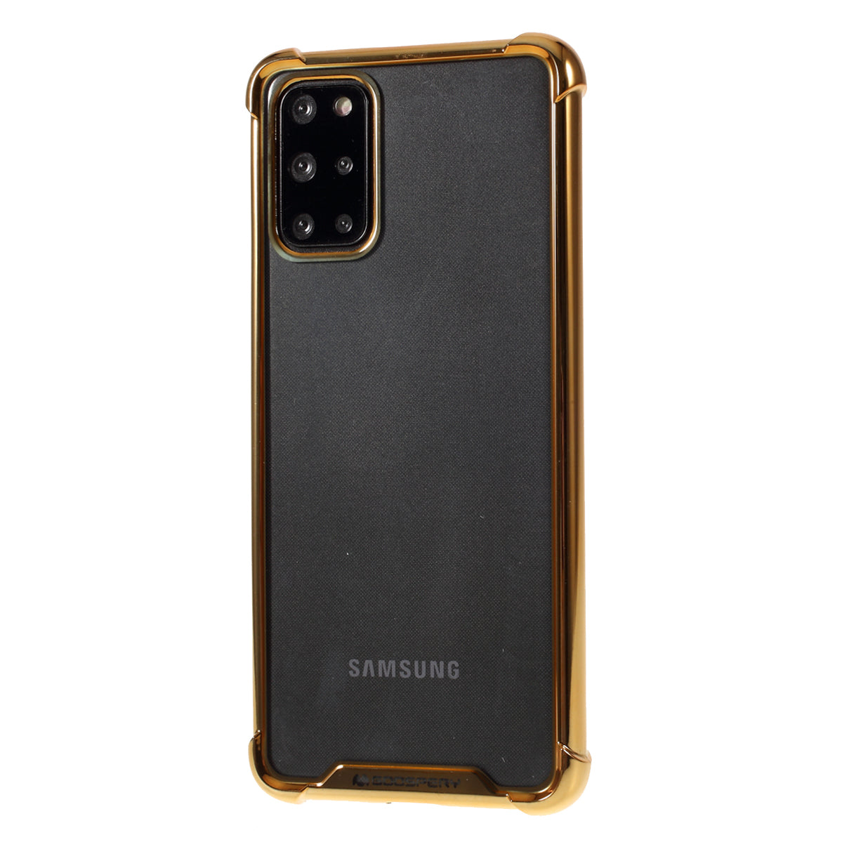 MERCURY GOOSPERY Mobile Phone Case Electroplating TPU Shell for Samsung Galaxy S20 Plus/S20 Plus 5G  - Gold