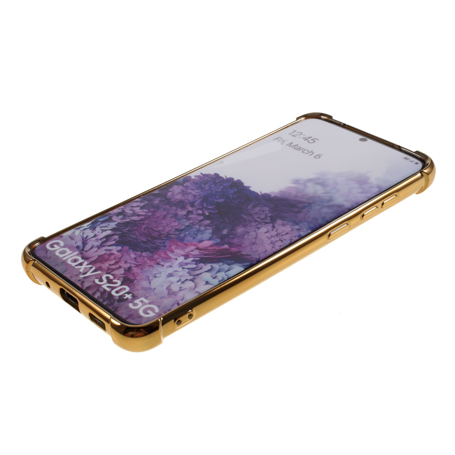 MERCURY GOOSPERY Mobile Phone Case Electroplating TPU Shell for Samsung Galaxy S20 Plus/S20 Plus 5G  - Gold