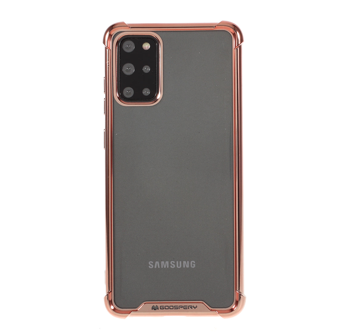 MERCURY GOOSPERY Mobile Phone Case Electroplating TPU Shell for Samsung Galaxy S20 Plus/S20 Plus 5G  - Rose Gold