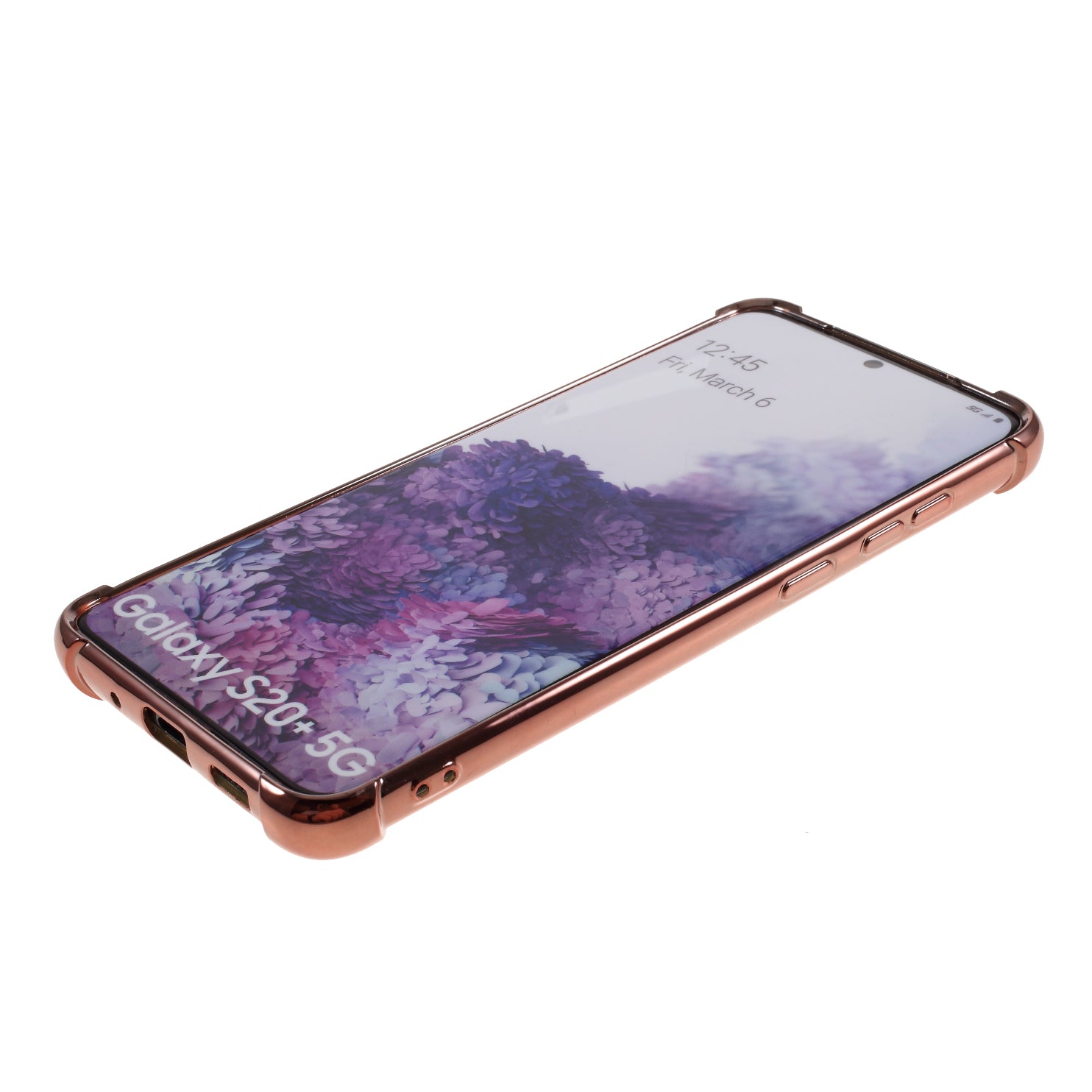 MERCURY GOOSPERY Mobile Phone Case Electroplating TPU Shell for Samsung Galaxy S20 Plus/S20 Plus 5G  - Rose Gold