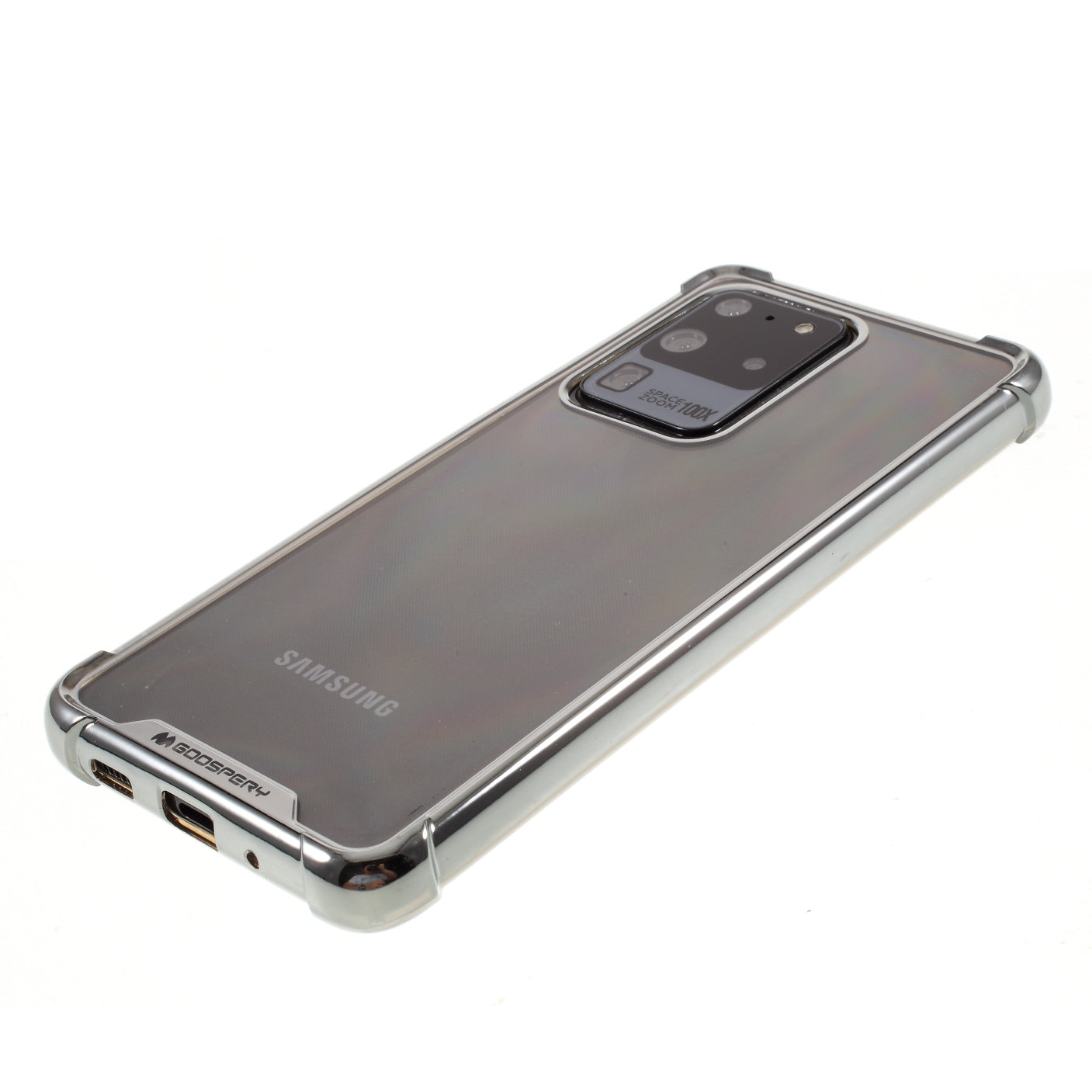 MERCURY GOOSPERY Protective Case Electroplating TPU Phone Shell for Samsung Galaxy S20 Ultra - Silver