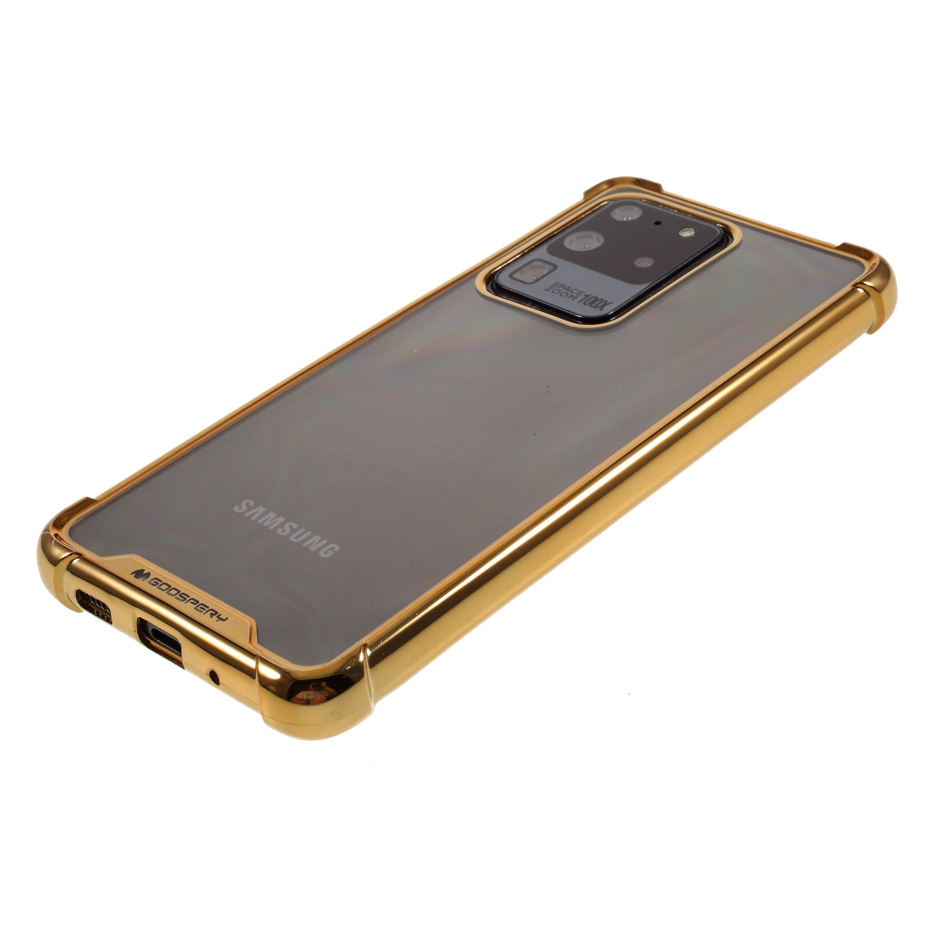 MERCURY GOOSPERY Protective Case Electroplating TPU Phone Shell for Samsung Galaxy S20 Ultra - Gold