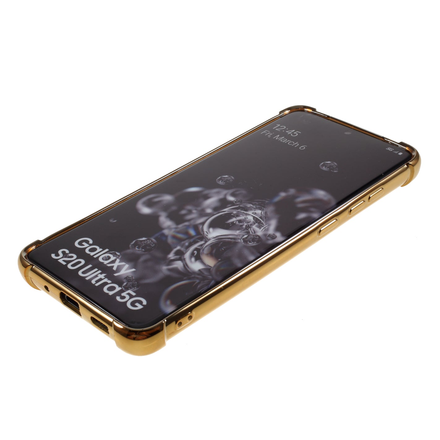 MERCURY GOOSPERY Protective Case Electroplating TPU Phone Shell for Samsung Galaxy S20 Ultra - Gold