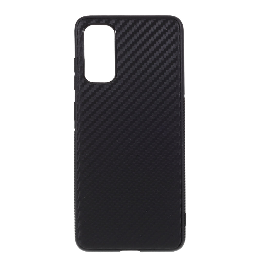 Carbon Fiber TPU Case for Samsung Galaxy S20 4G/S20 5G - Black