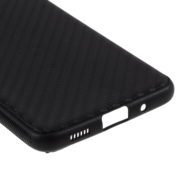 Carbon Fiber TPU Case for Samsung Galaxy S20 4G/S20 5G - Black