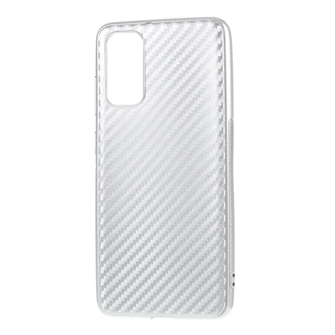 Carbon Fiber TPU Case for Samsung Galaxy S20 4G/S20 5G - Silver