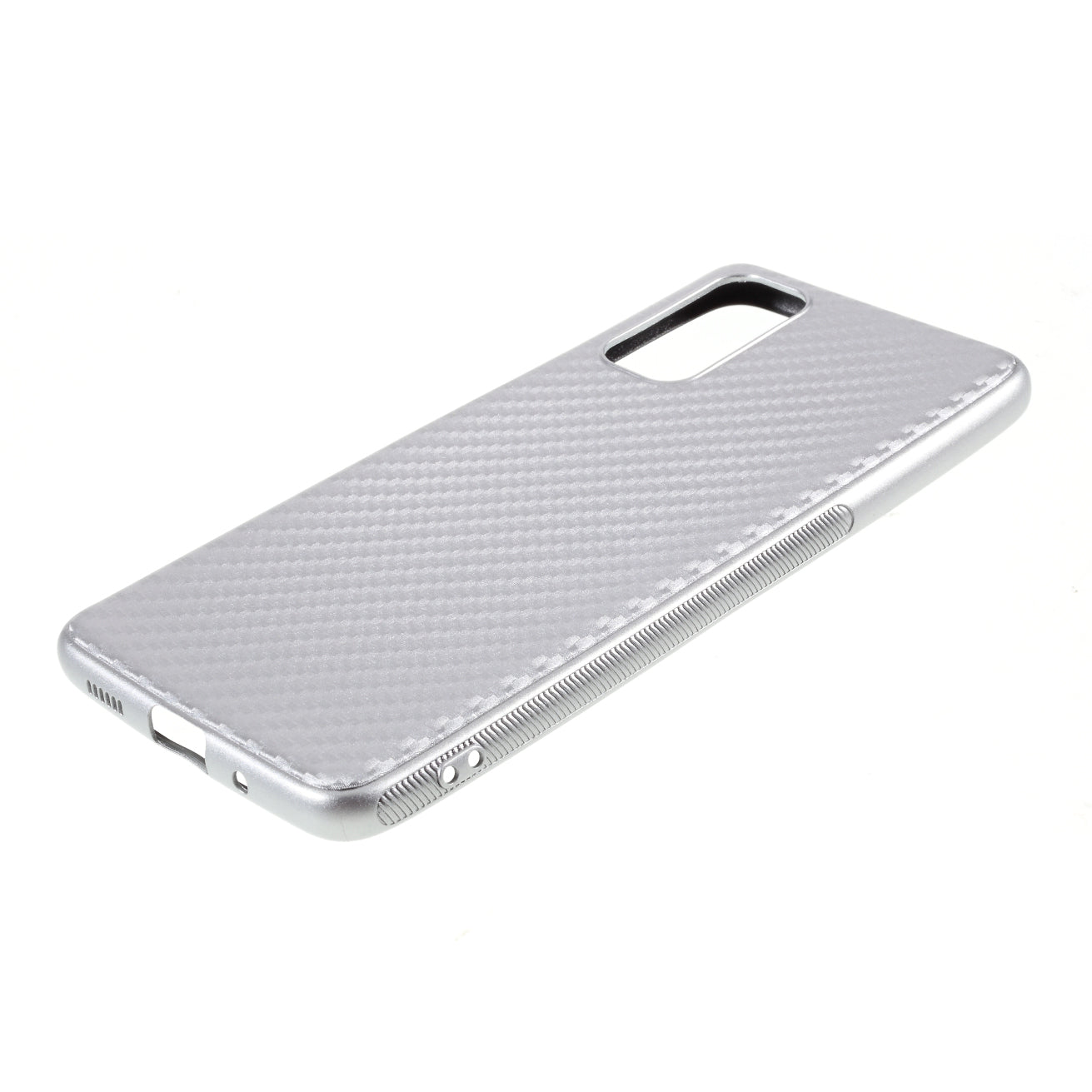 Carbon Fiber TPU Case for Samsung Galaxy S20 4G/S20 5G - Silver