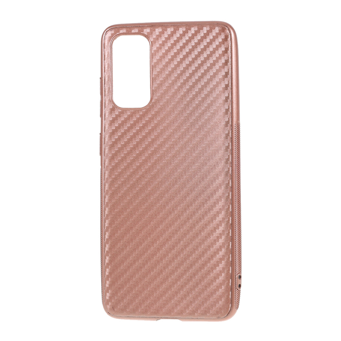 Carbon Fiber TPU Case for Samsung Galaxy S20 4G/S20 5G - Rose Gold