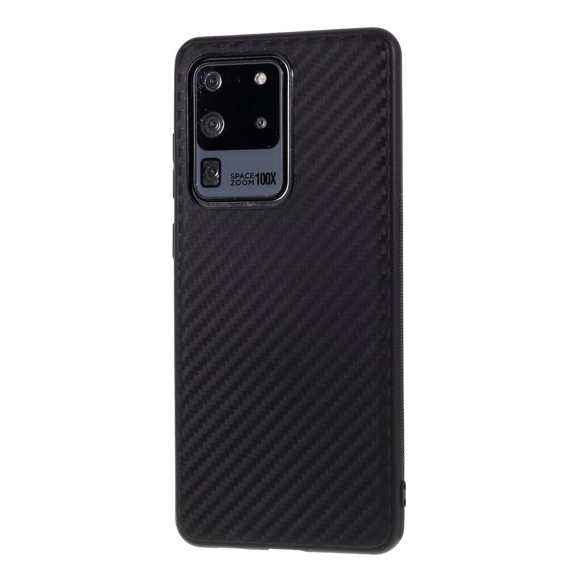 Carbon Fiber TPU Case for Samsung Galaxy S20 Ultra - Black