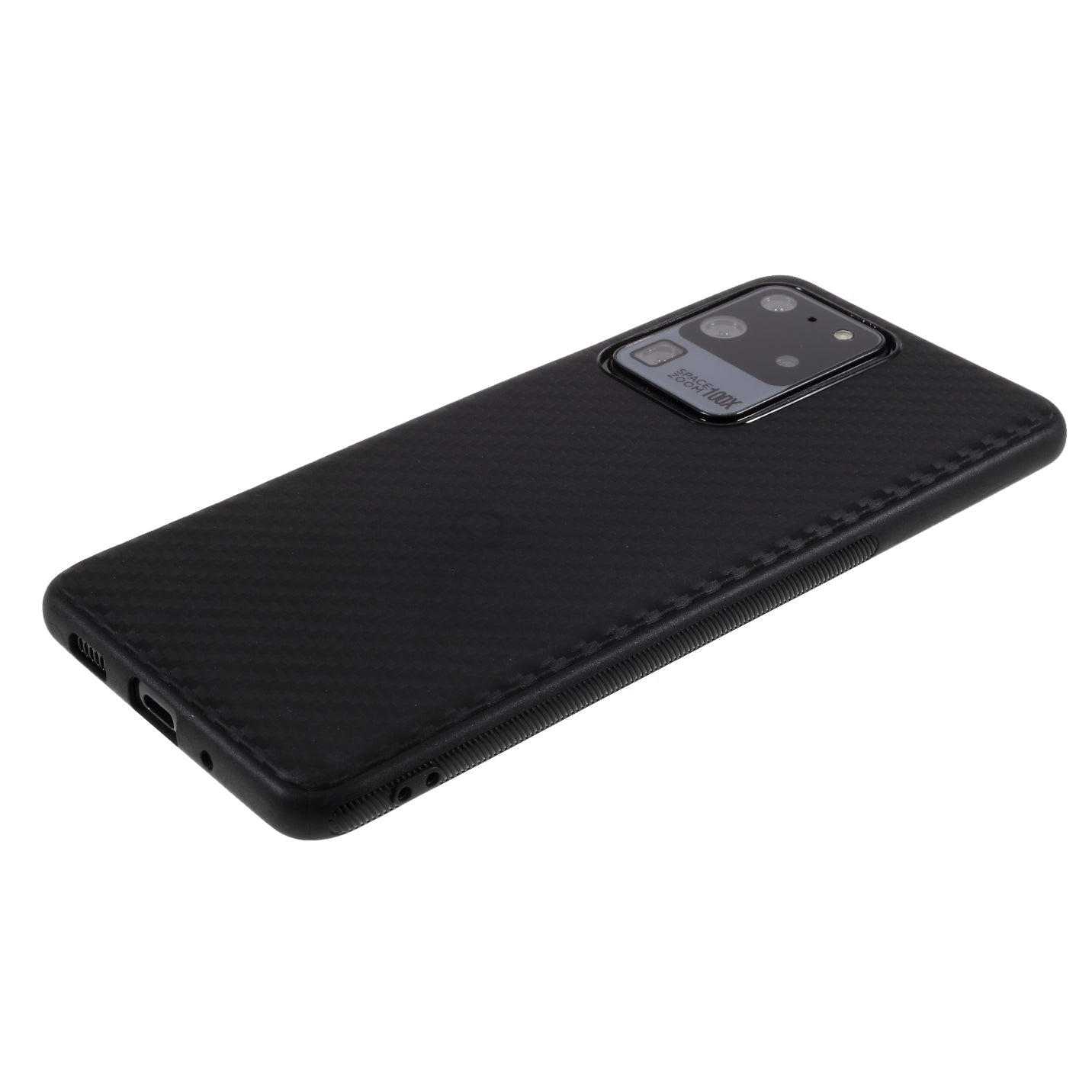 Carbon Fiber TPU Case for Samsung Galaxy S20 Ultra - Black