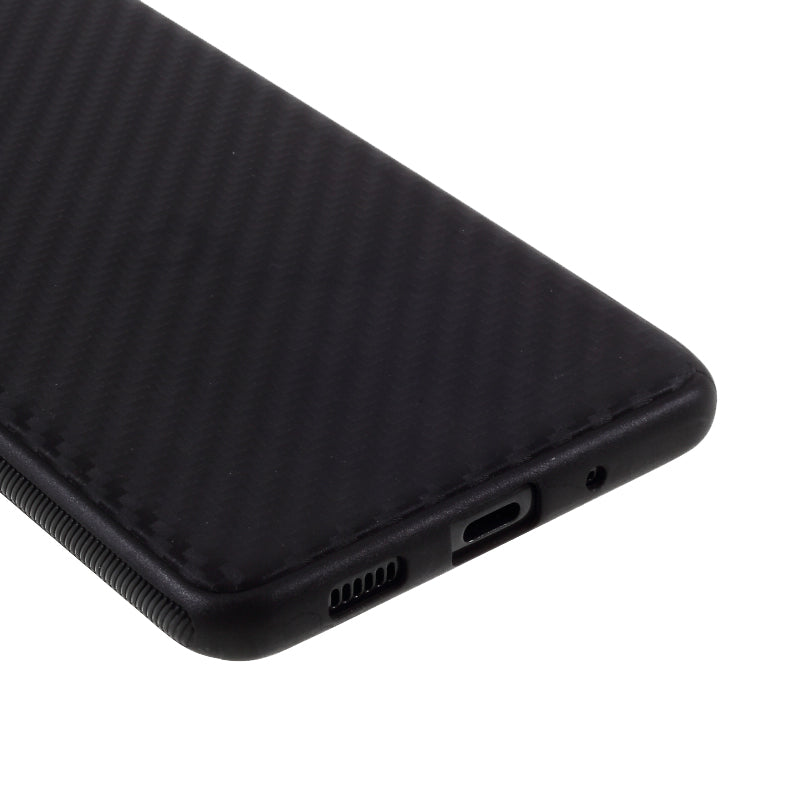 Carbon Fiber TPU Case for Samsung Galaxy S20 Ultra - Black