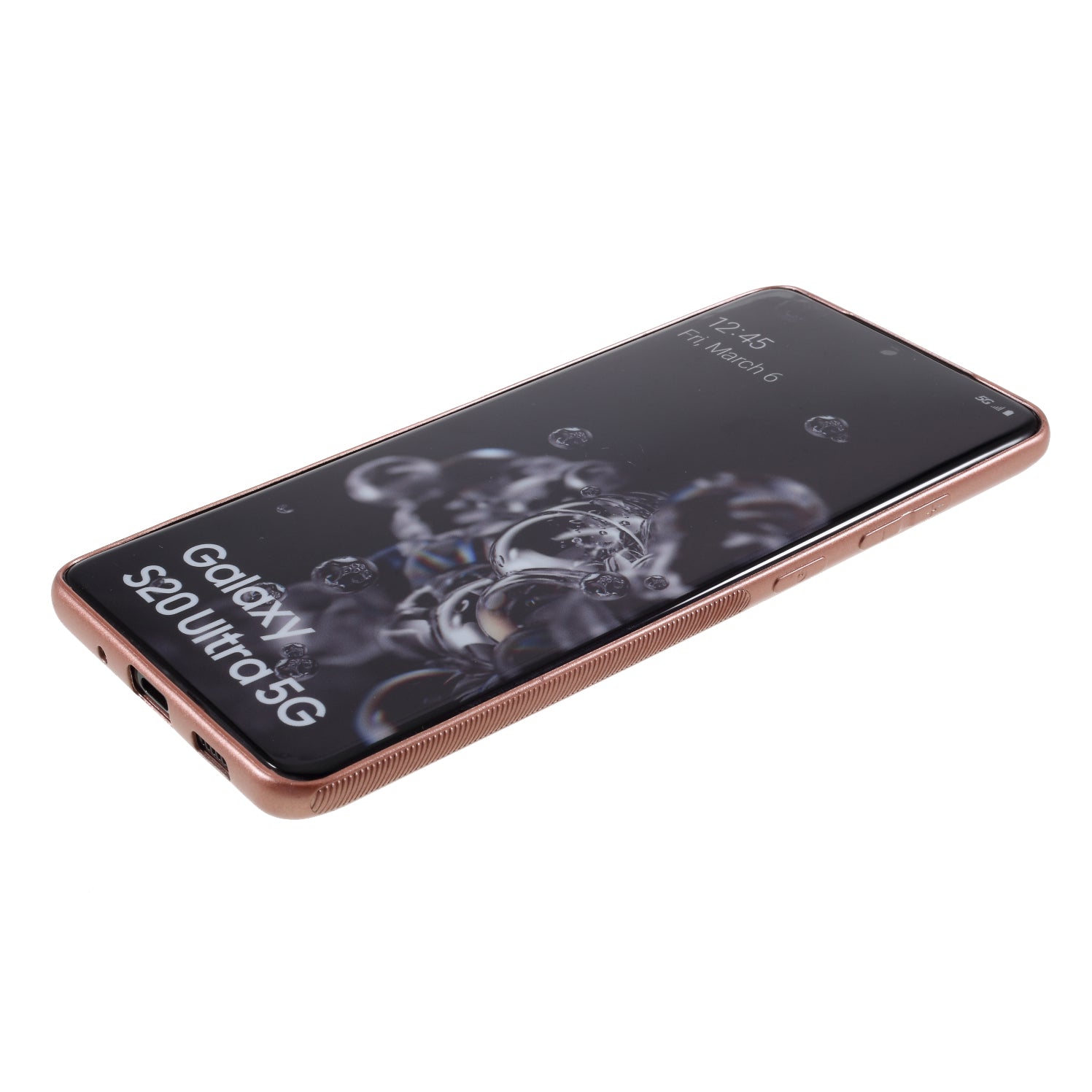 Carbon Fiber TPU Case for Samsung Galaxy S20 Ultra - Rose Gold