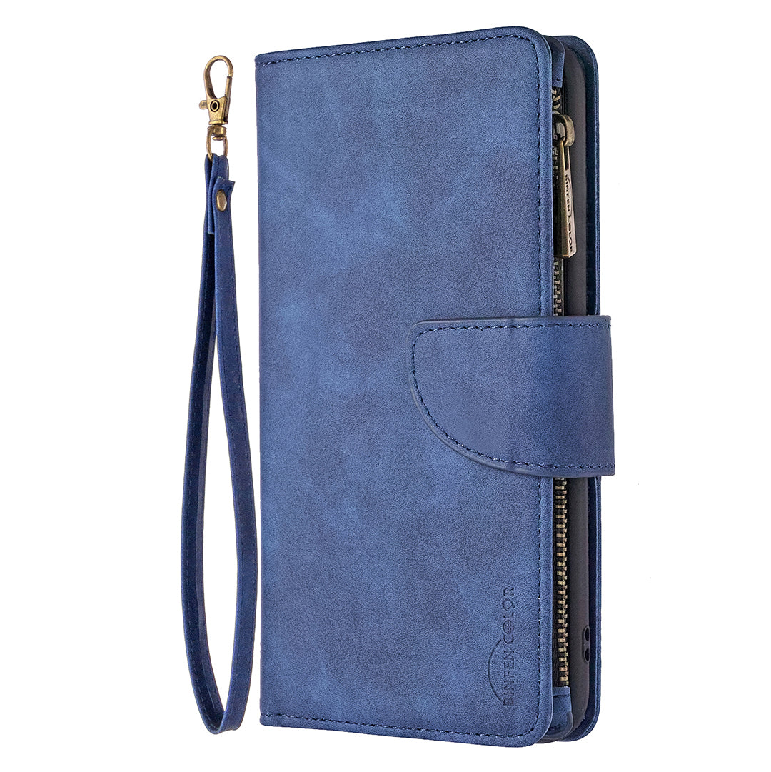 Zipper Pocket Detachable 2-in-1 Leather Wallet Stand Phone Case for Samsung Galaxy S20 4G/S20 5G - Blue