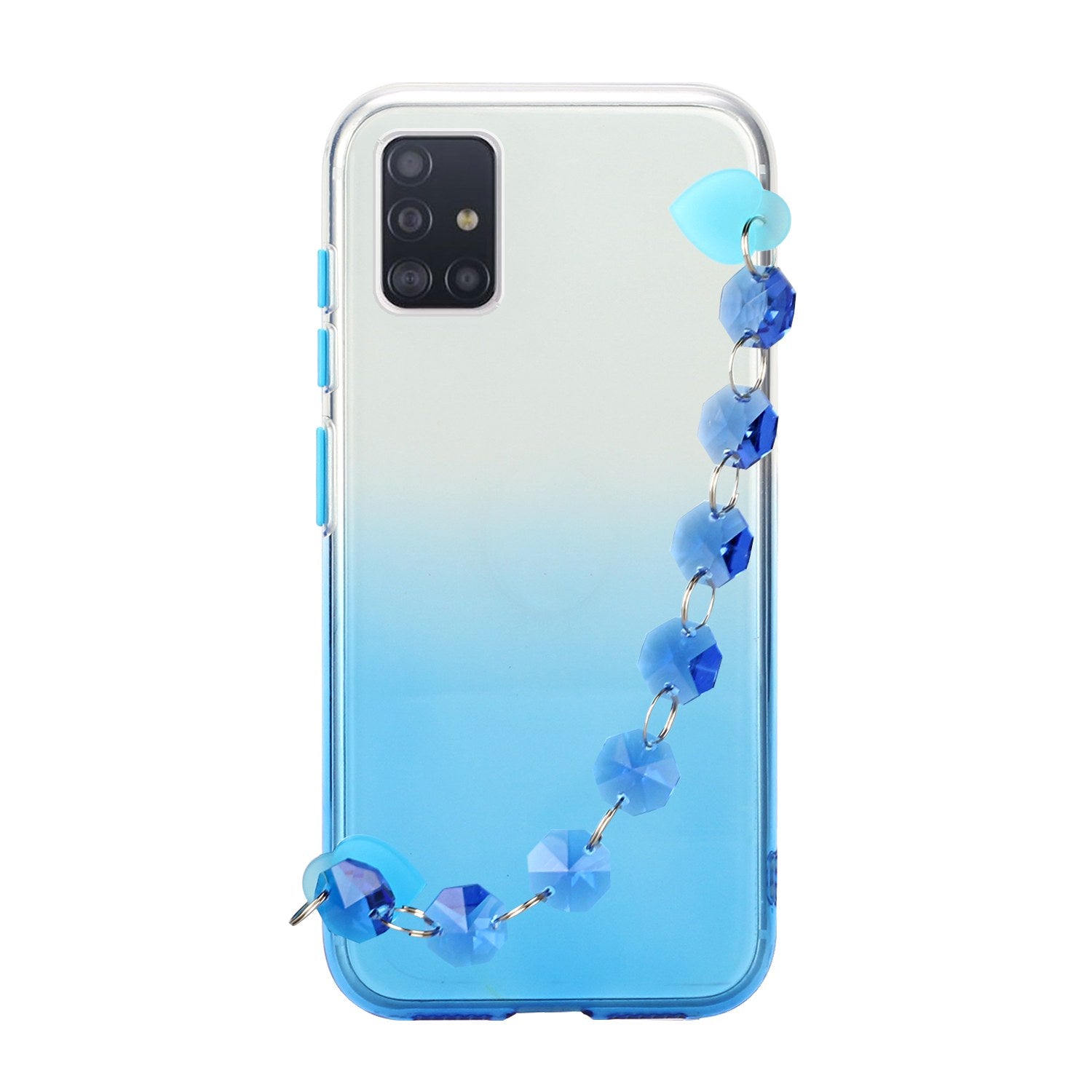 Crystal Bracelet Series Soft Phone Case for Samsung Galaxy S20 4G/S20 5G - Blue