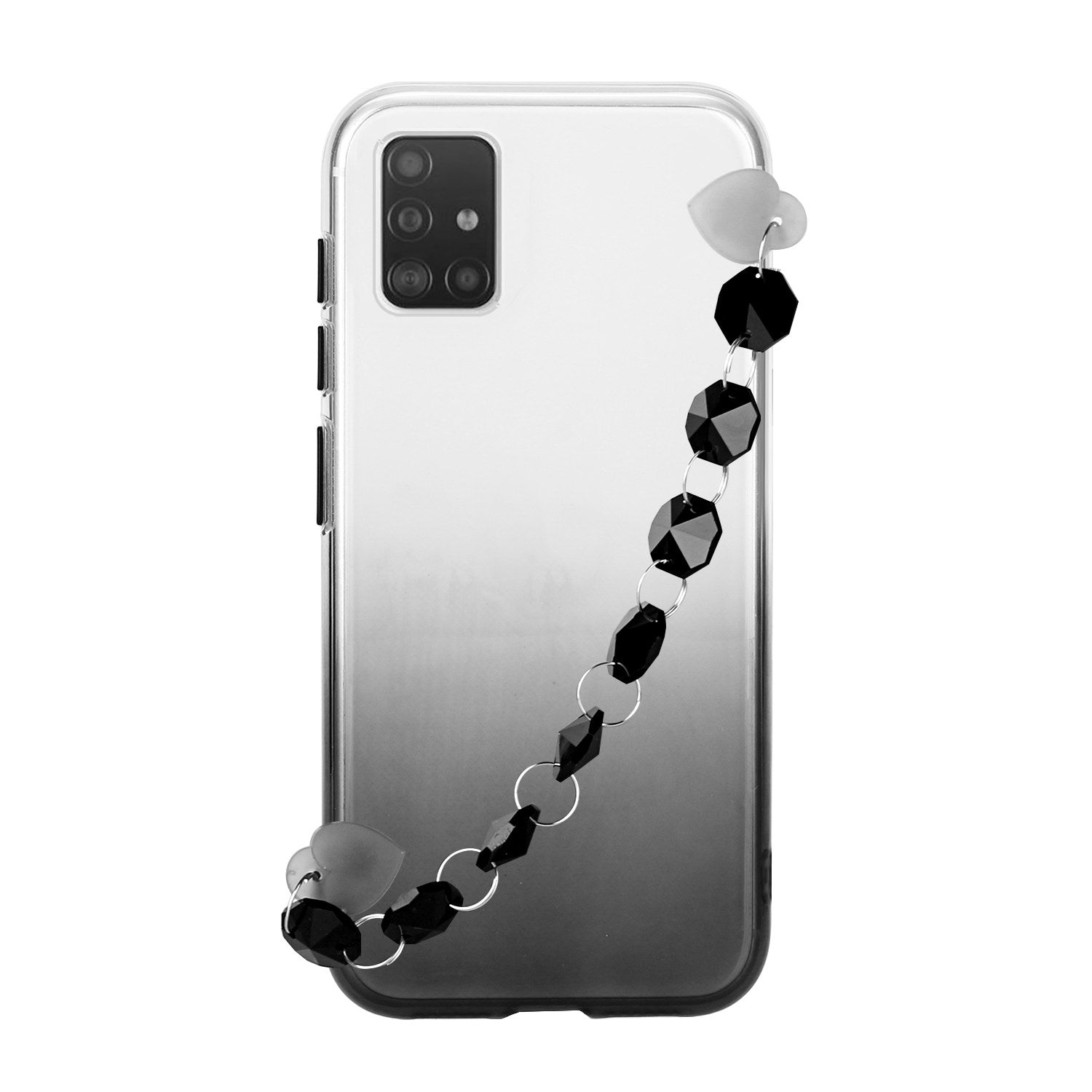 Crystal Bracelet Series Soft Phone Case for Samsung Galaxy S20 4G/S20 5G - Black