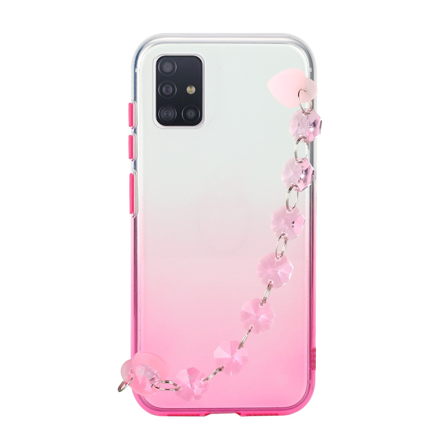 Crystal Bracelet Series Soft Phone Case for Samsung Galaxy S20 4G/S20 5G - Pink