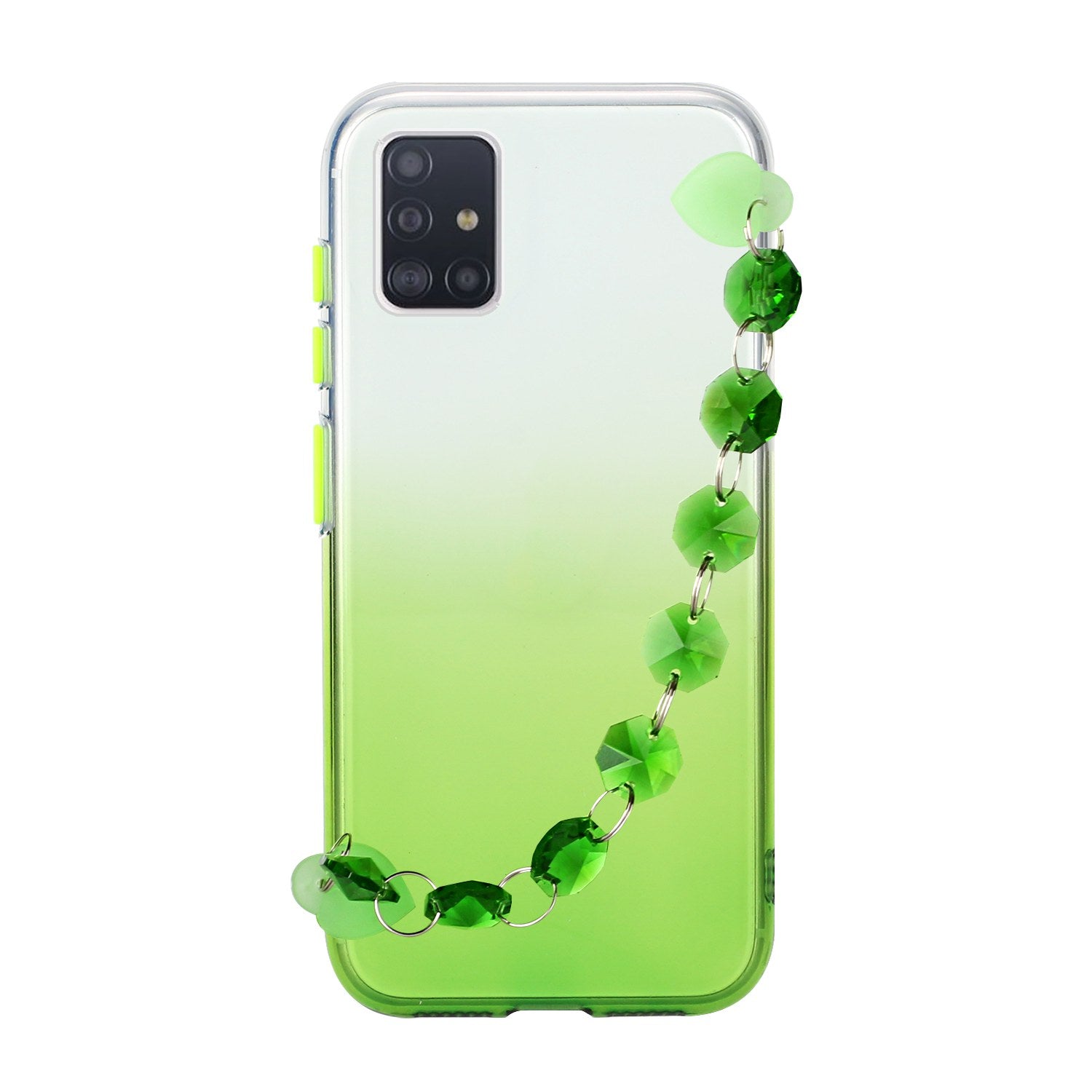 Crystal Bracelet Series Soft Phone Case for Samsung Galaxy S20 4G/S20 5G - Green