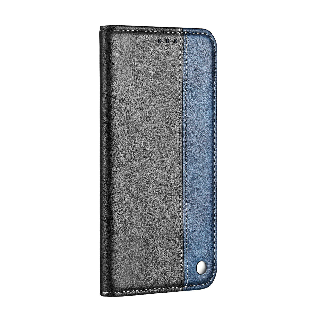 Auto-absorbed Business Splice Leather Stand Case with Card Slot Cover for Samsung Galaxy S20 Plus/S20 Plus 5G  - Blue