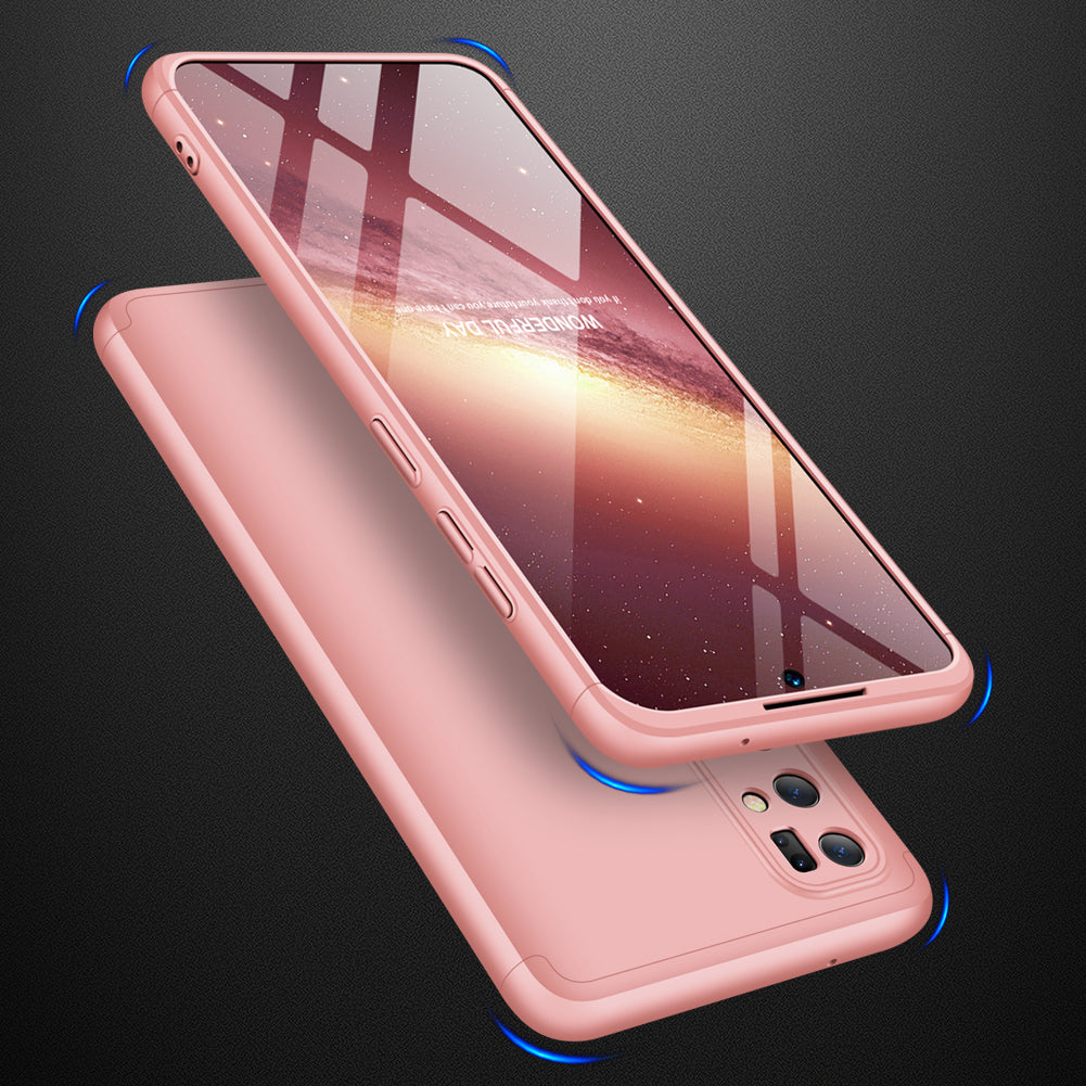 GKK Detachable 3-Piece Matte Hard PC Cover for Samsung Galaxy S20 Plus - Rose Gold