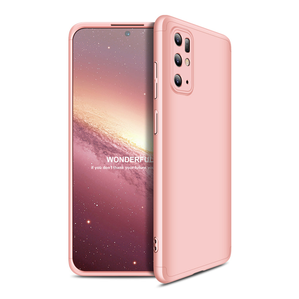 GKK Detachable 3-Piece Matte Hard PC Cover for Samsung Galaxy S20 Plus - Rose Gold