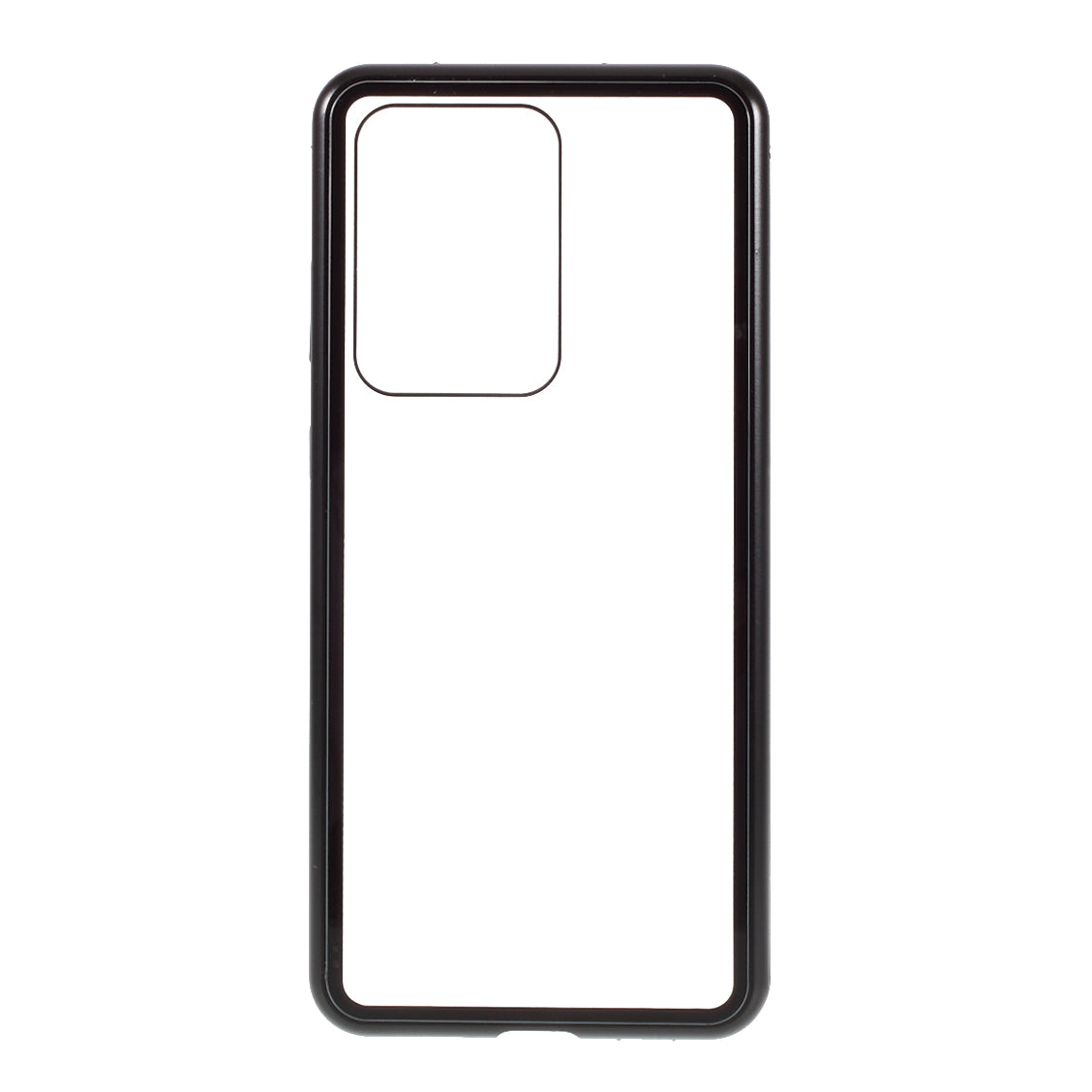 Single-sided Tempered Glass Magnetic Adsorption Cover for Samsung Galaxy S20 Ultra - Black