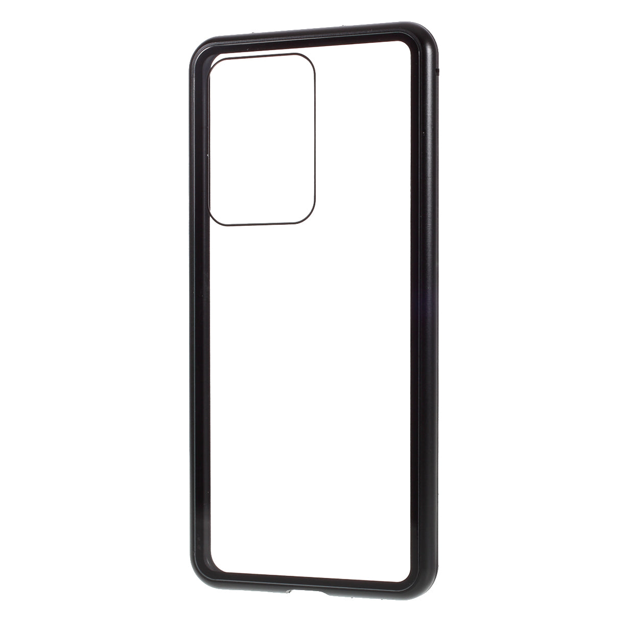 Single-sided Tempered Glass Magnetic Adsorption Cover for Samsung Galaxy S20 Ultra - Black