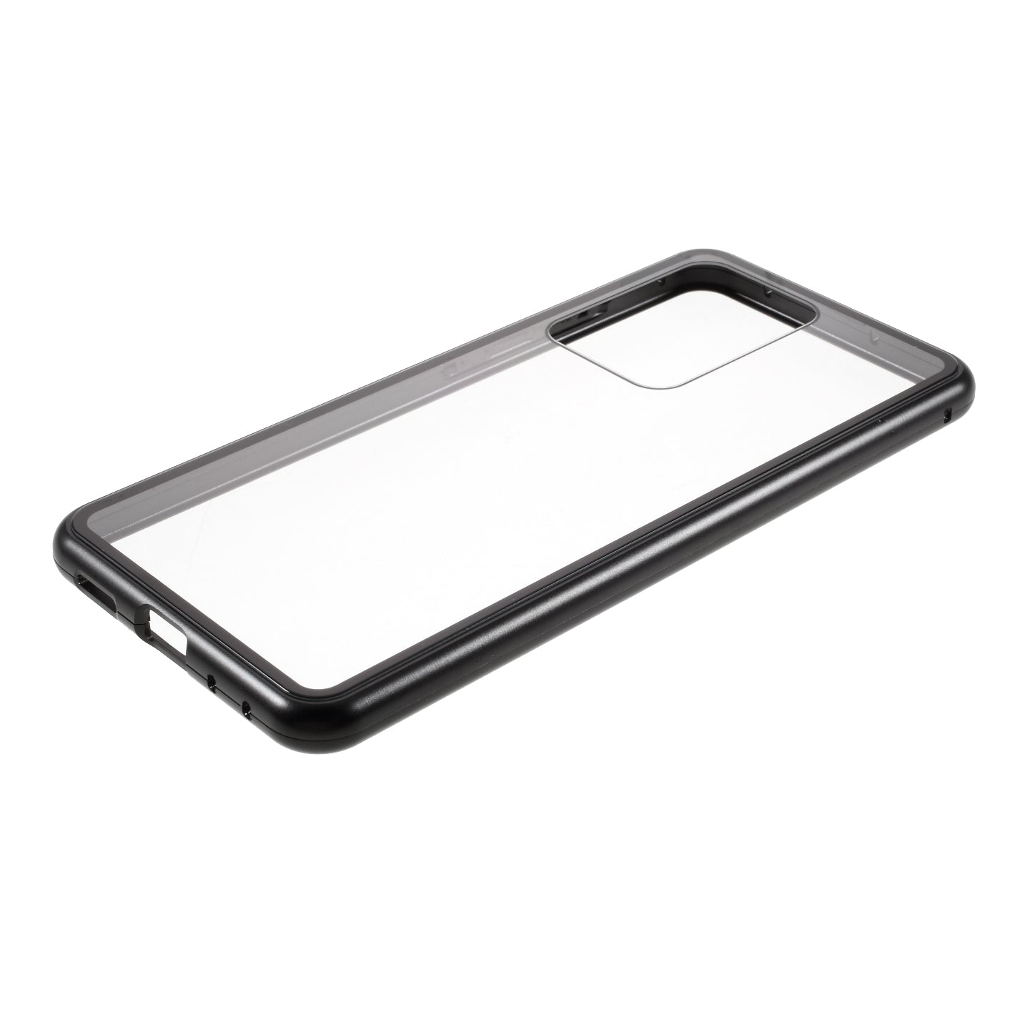 Single-sided Tempered Glass Magnetic Adsorption Cover for Samsung Galaxy S20 Ultra - Black