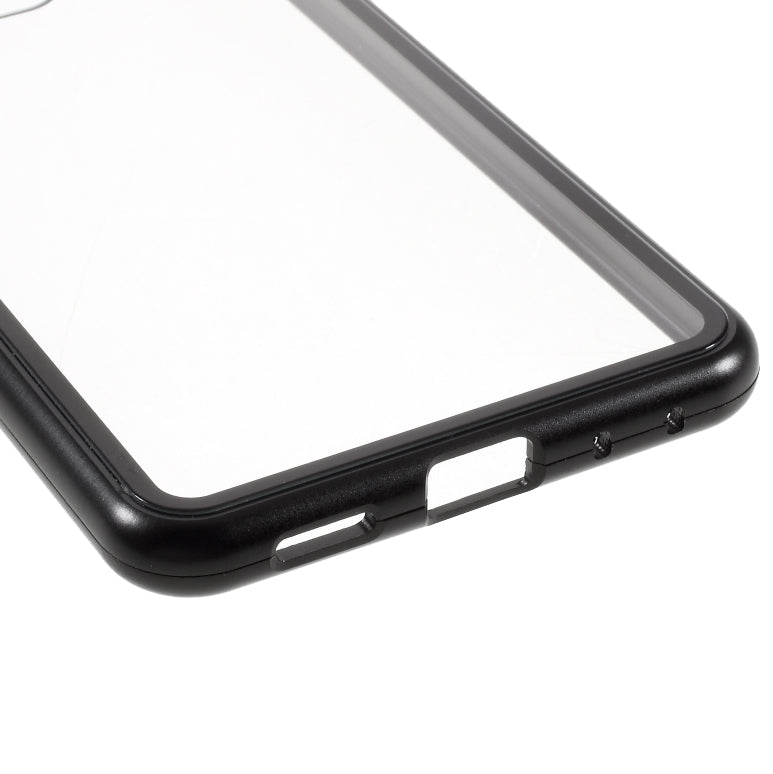 Single-sided Tempered Glass Magnetic Adsorption Cover for Samsung Galaxy S20 Ultra - Black