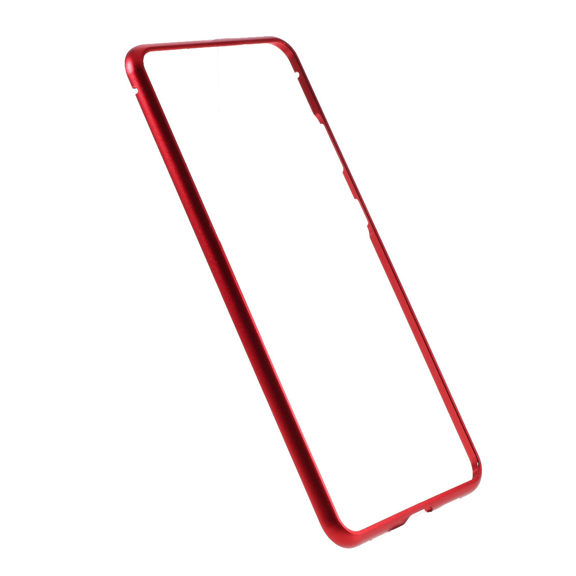 Single-sided Tempered Glass Magnetic Adsorption Cover for Samsung Galaxy S20 Ultra - Red