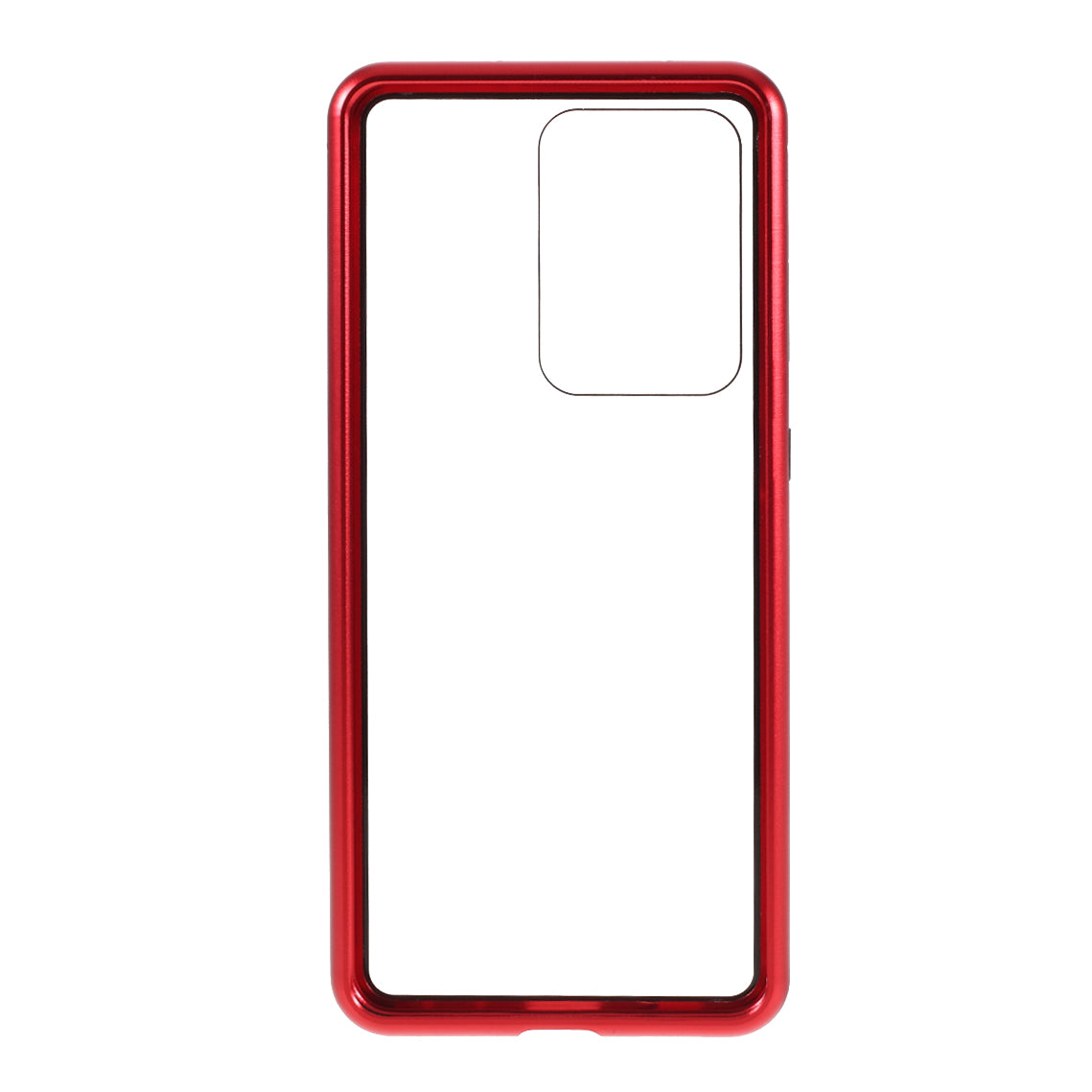 Single-sided Tempered Glass Magnetic Adsorption Cover for Samsung Galaxy S20 Ultra - Red