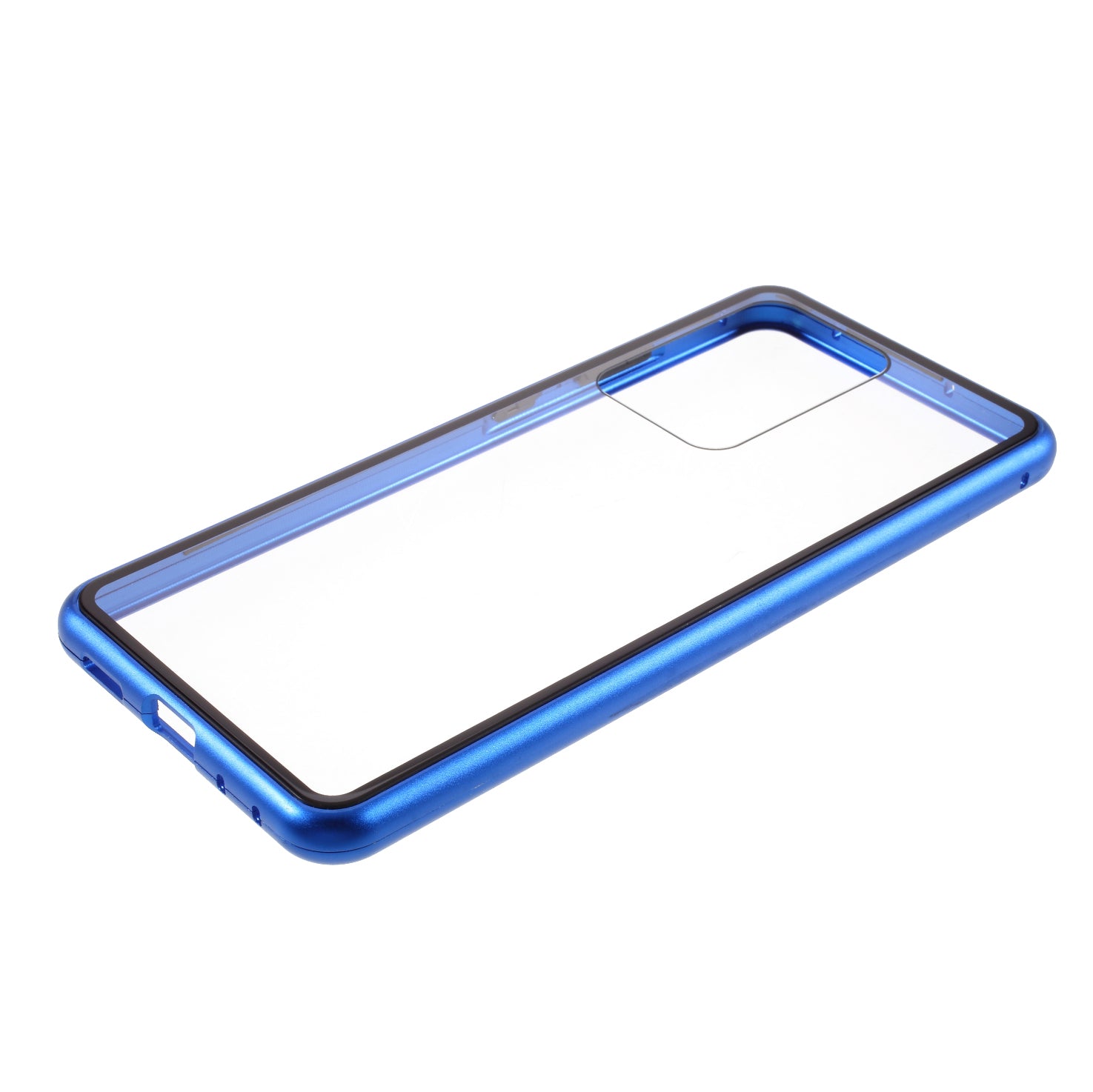 Single-sided Tempered Glass Magnetic Adsorption Cover for Samsung Galaxy S20 Ultra - Blue