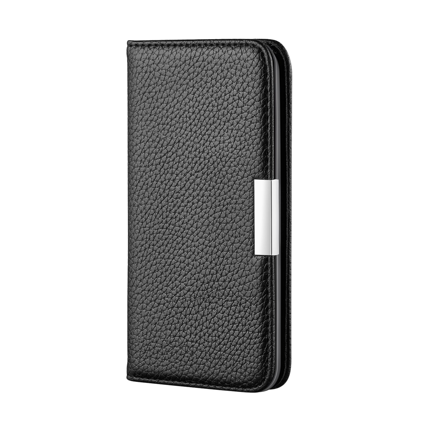 Retro Case Litchi Skin Leather Stand Cover with Card Slots for Samsung Galaxy S20 Plus/S20 Plus 5G  - Black