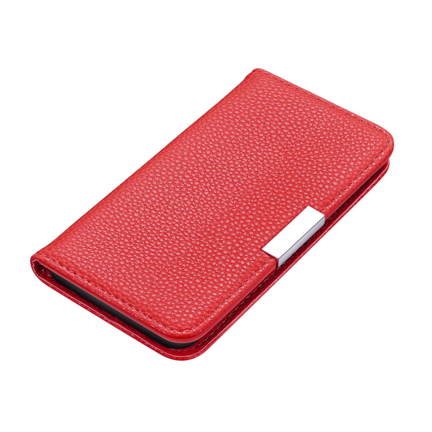 Retro Case Litchi Skin Leather Stand Cover with Card Slots for Samsung Galaxy S20 Plus/S20 Plus 5G  - Red