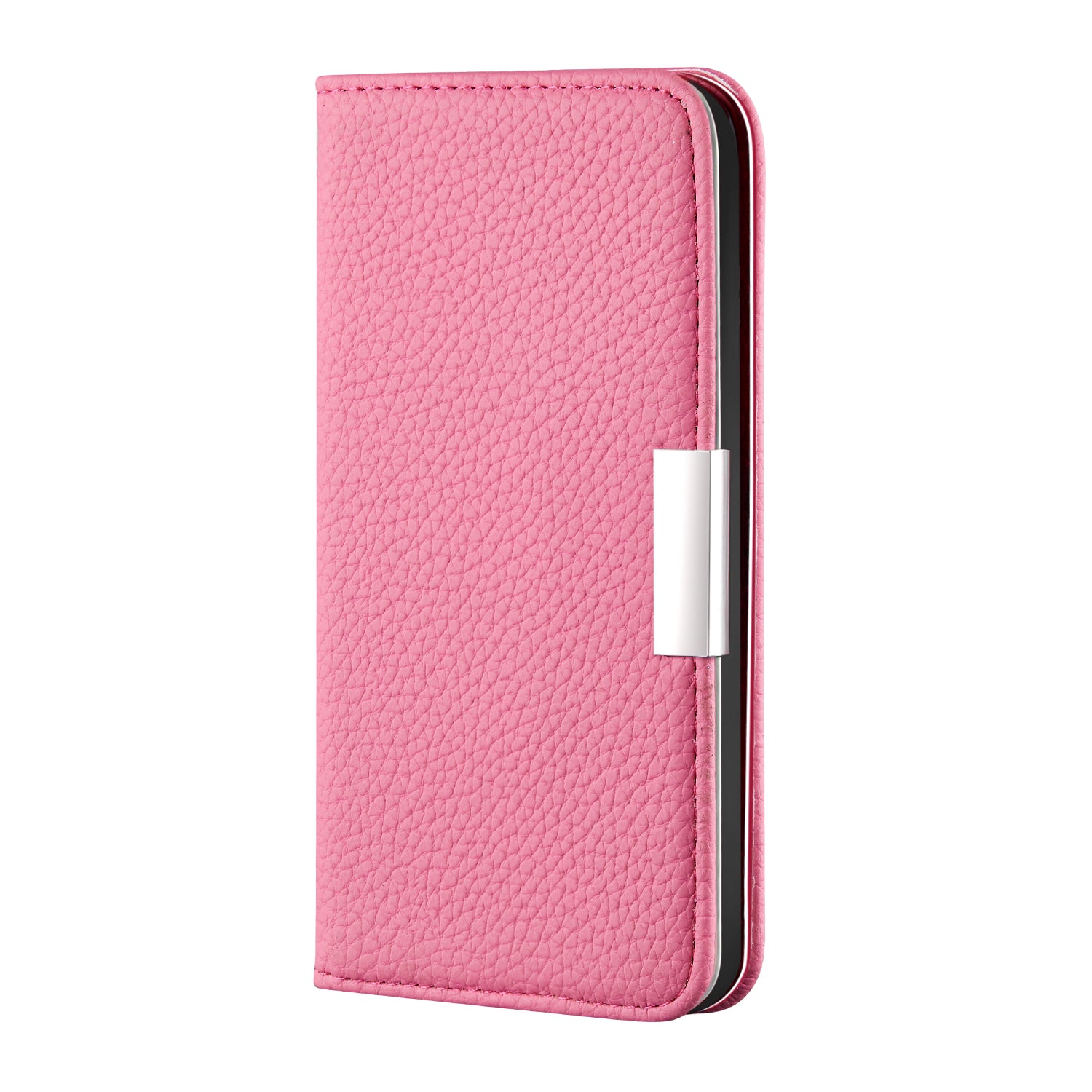 Retro Case Litchi Skin Leather Stand Cover with Card Slots for Samsung Galaxy S20 Plus/S20 Plus 5G  - Pink