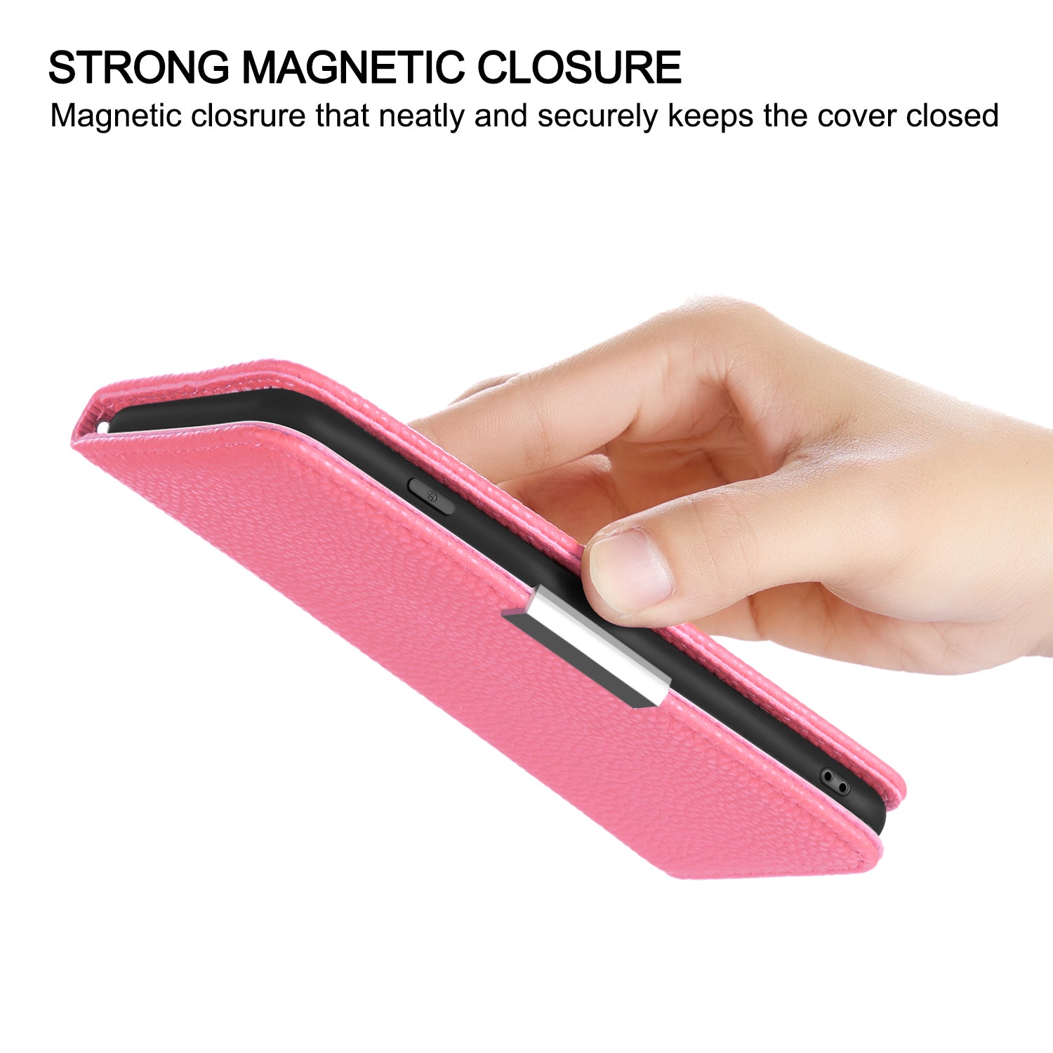 Retro Case Litchi Skin Leather Stand Cover with Card Slots for Samsung Galaxy S20 Plus/S20 Plus 5G  - Pink