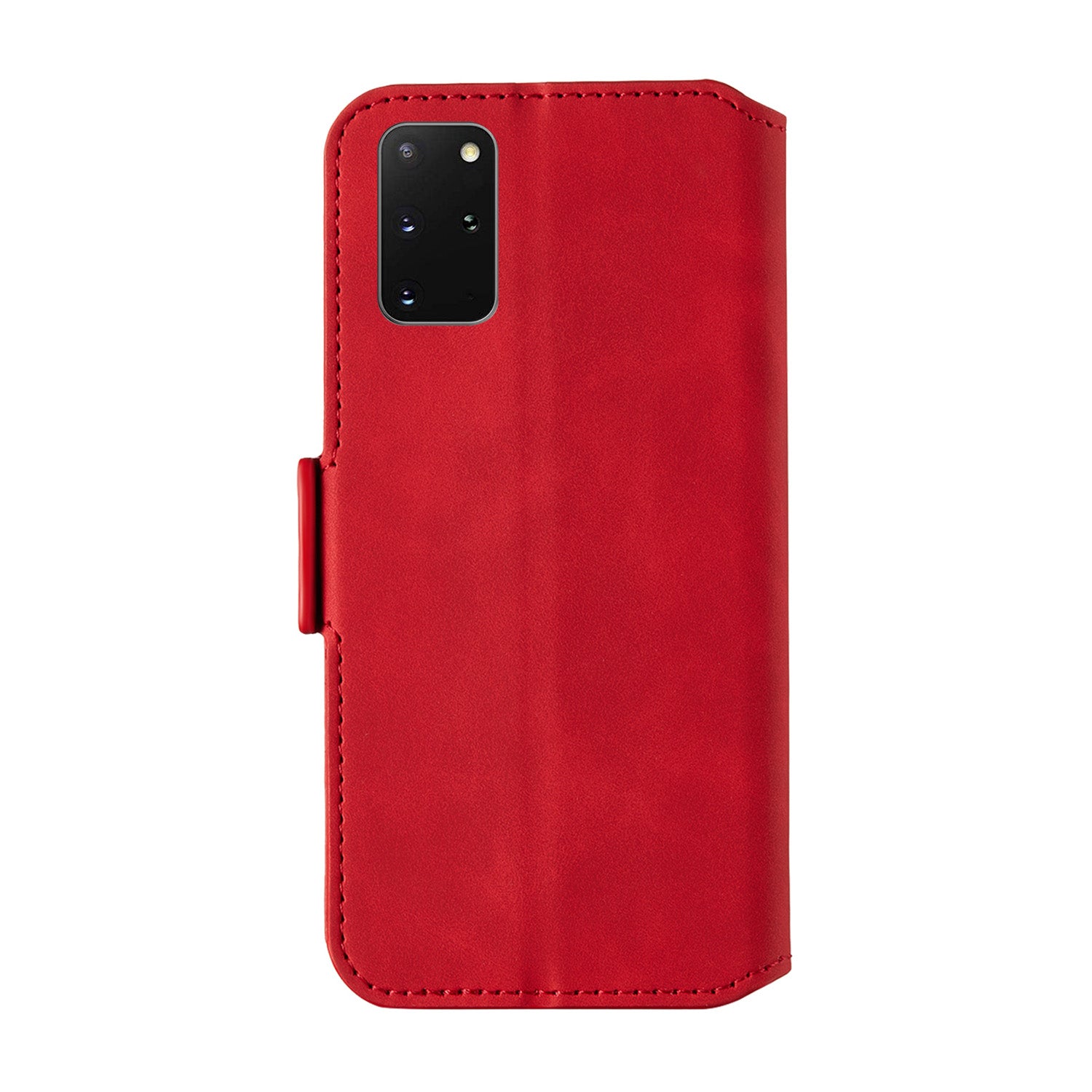 Splicing Matte Retro Style Leather Case with Card Slots for Samsung Galaxy S20 Plus/S20 Plus 5G  - Red