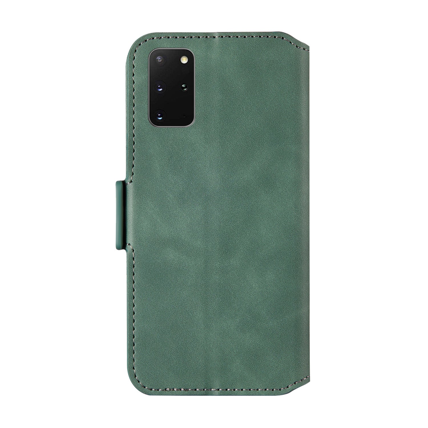 Splicing Matte Retro Style Leather Case with Card Slots for Samsung Galaxy S20 Plus/S20 Plus 5G  - Green