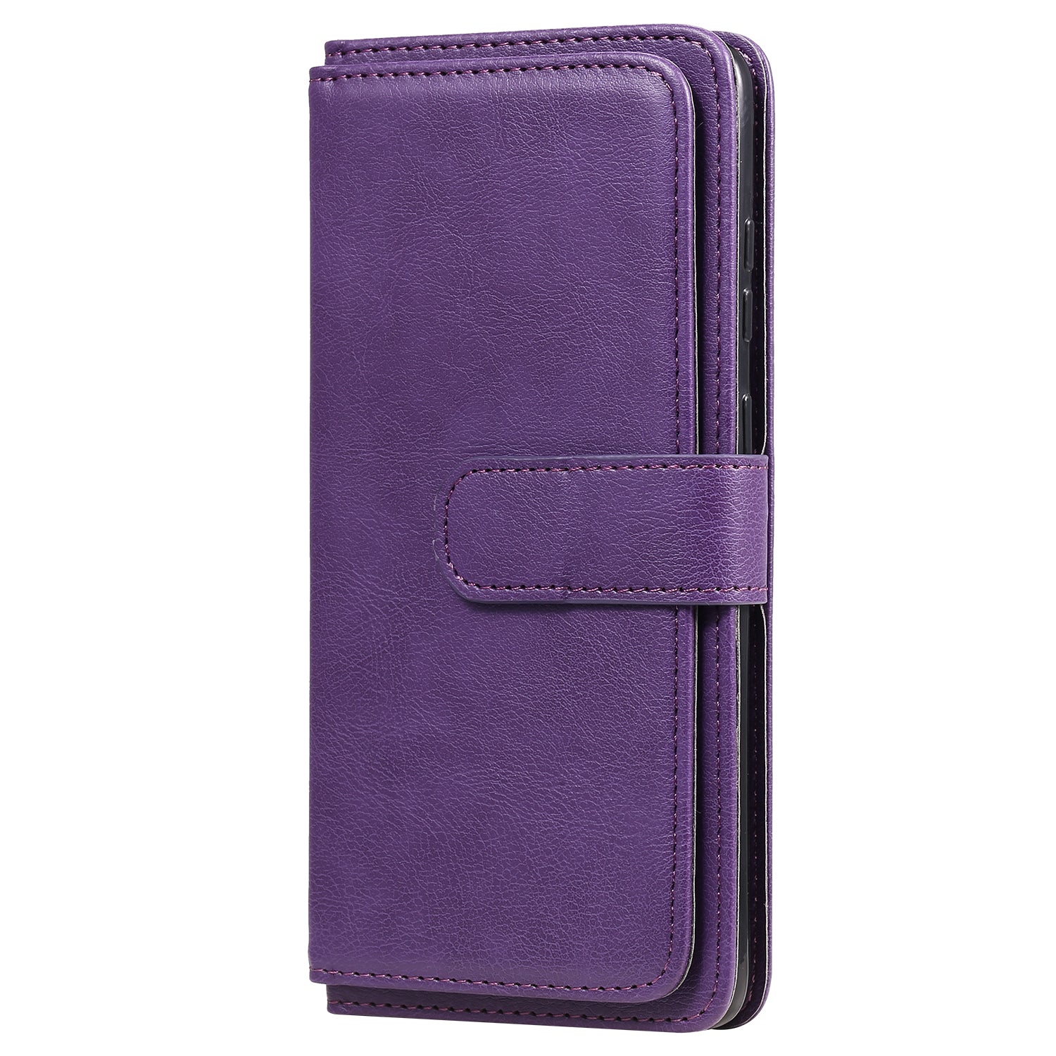 For Samsung Galaxy S20 Plus/S20 Plus 5G KT Multi-functional Series-1 10 Card Slots Wallet TPU+PU Leather Cover with Stand - Purple