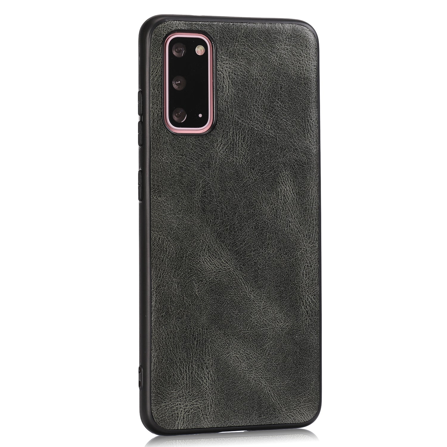 Crazy Horse Texture PU Leather Coated TPU Cover for Samsung Galaxy S20 4G/S20 5G - Grey