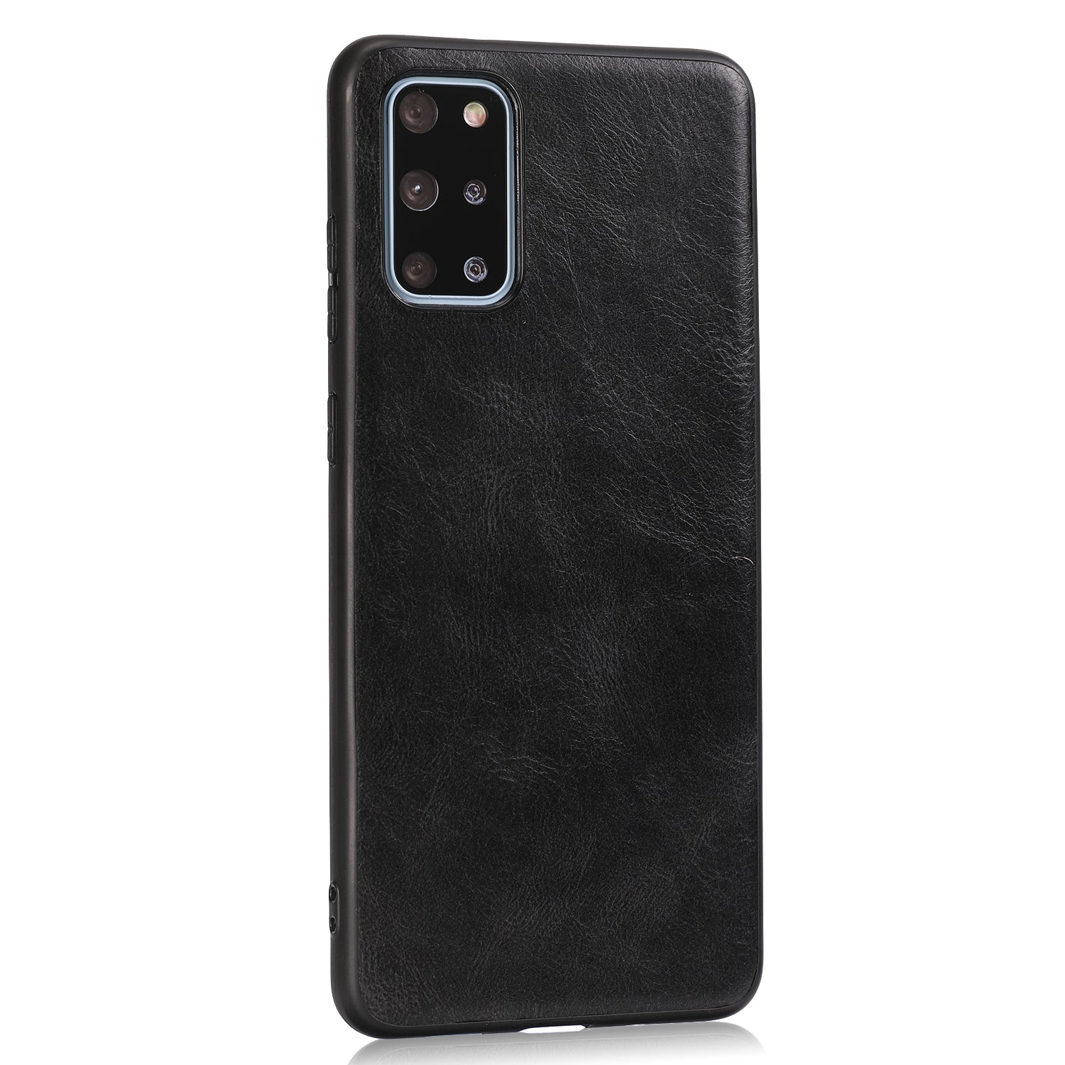 Crazy Horse Texture PU Leather Coated TPU Case for Samsung Galaxy S20 Plus / S20 Plus 5G - Black