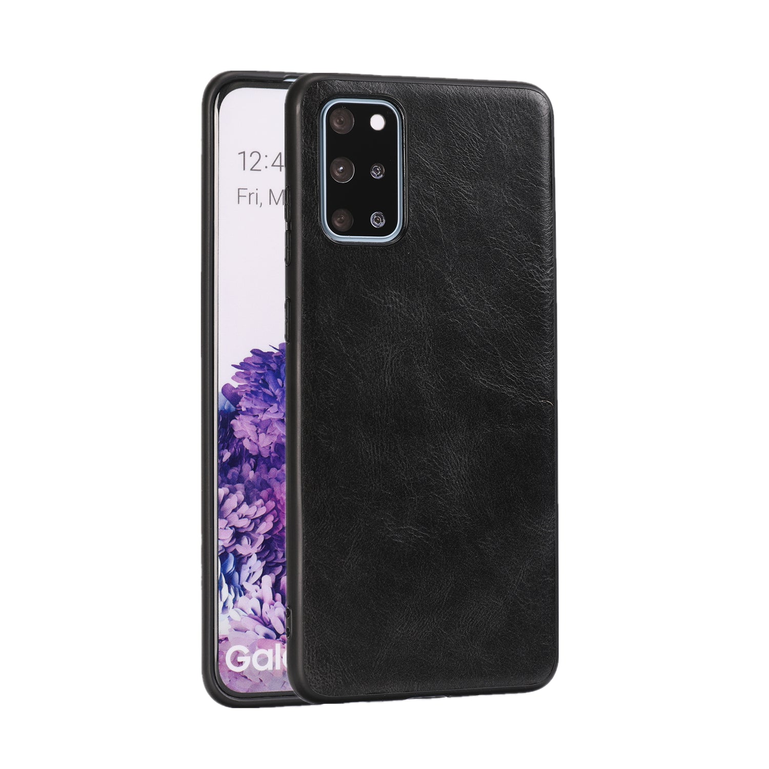 Crazy Horse Texture PU Leather Coated TPU Case for Samsung Galaxy S20 Plus / S20 Plus 5G - Black