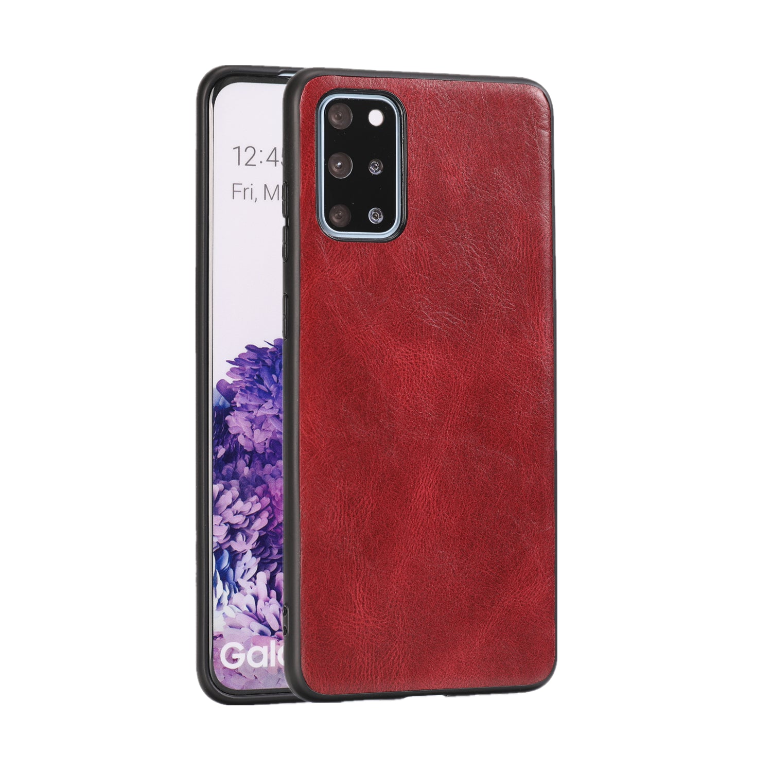 Crazy Horse Texture PU Leather Coated TPU Case for Samsung Galaxy S20 Plus / S20 Plus 5G - Red